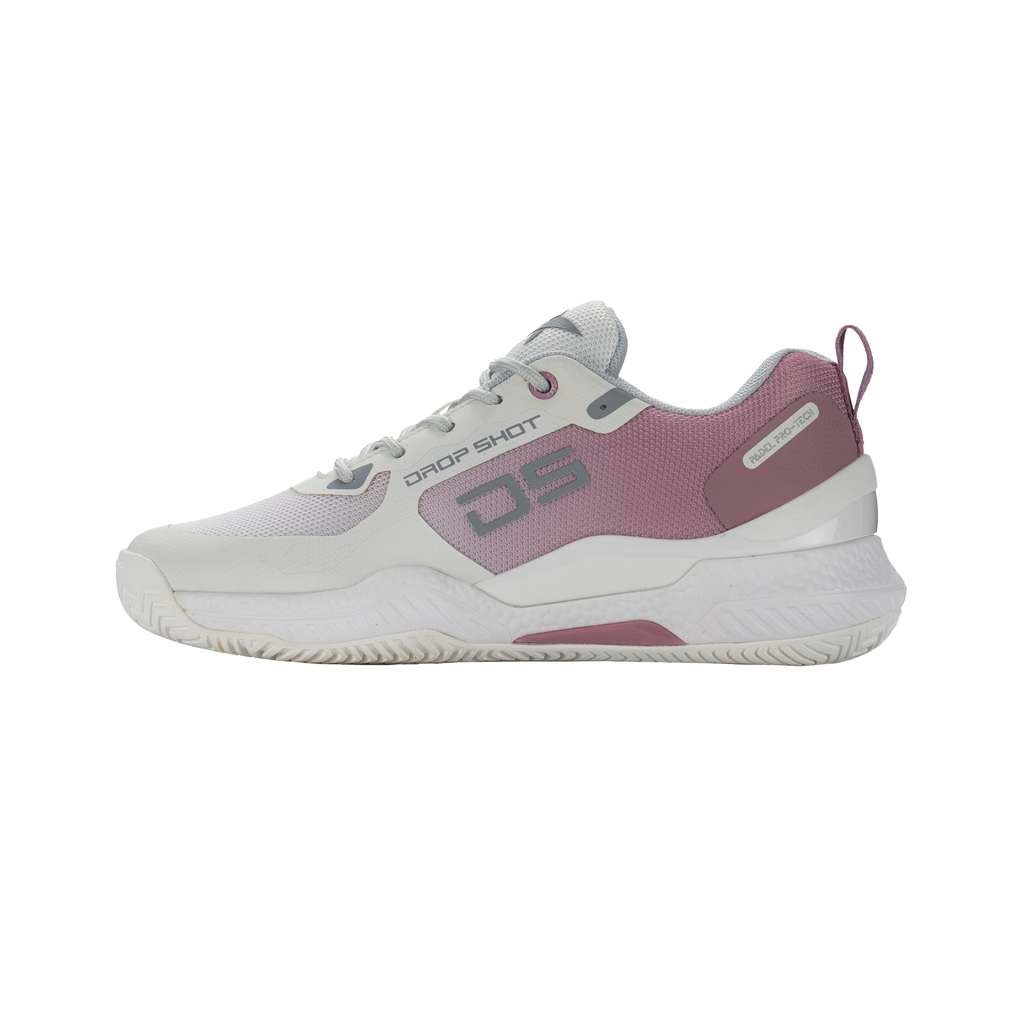 Zapatilla de pádel de mujer Radiant Drop Shot - Blanco / Rosa Blanco / Rosa-2