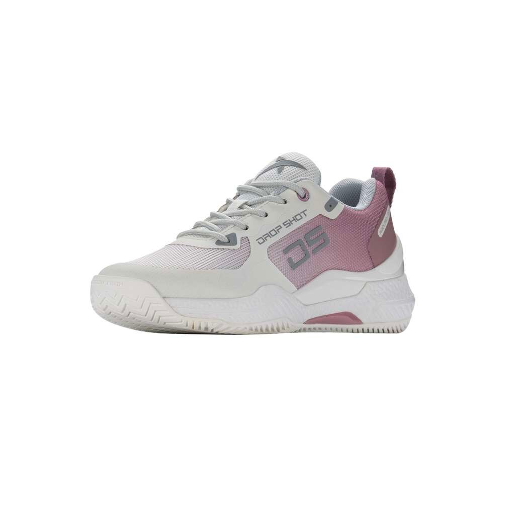 Zapatilla de pádel de mujer Radiant Drop Shot - Blanco / Rosa Blanco / Rosa-5