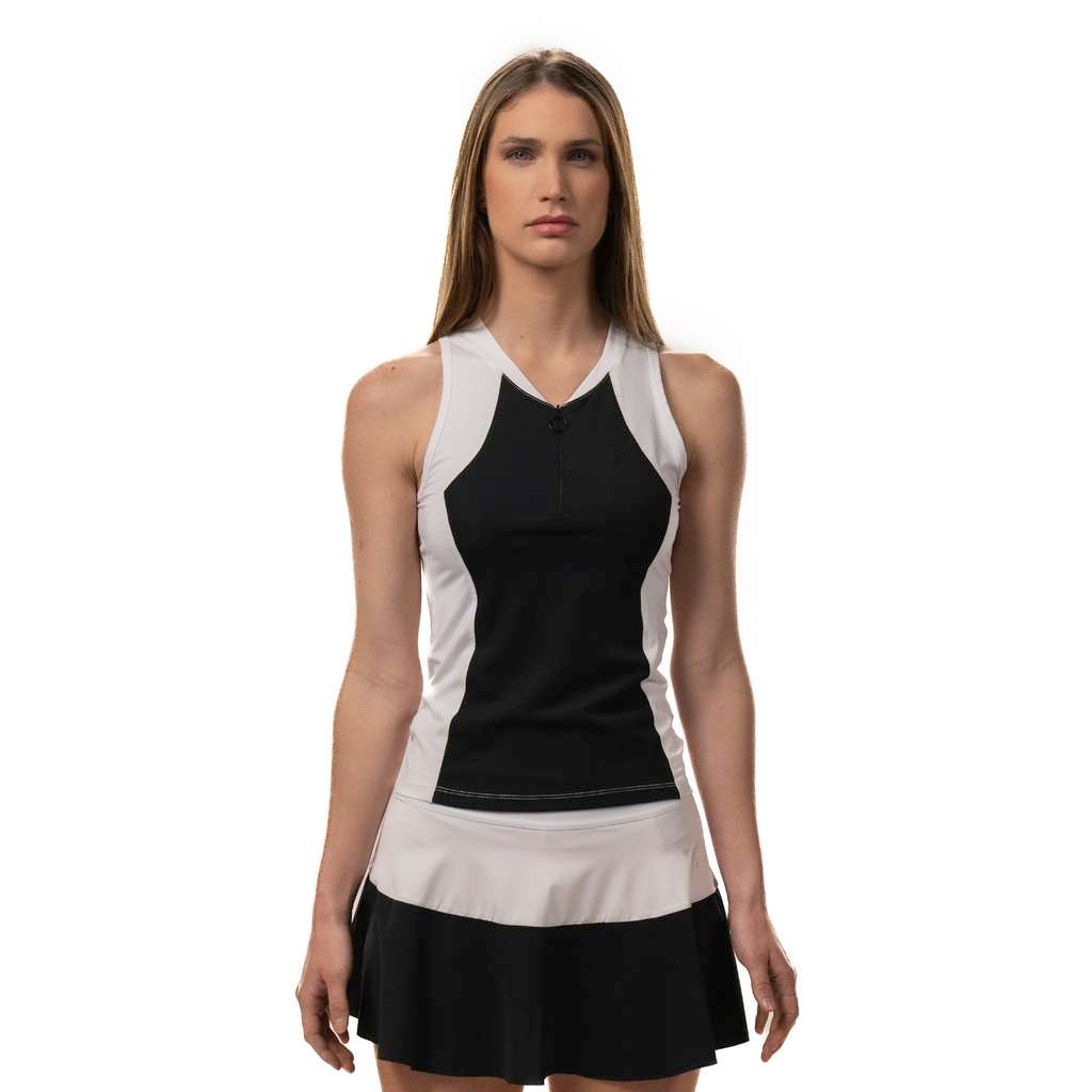 Imagen 1 de Polo de pádel mujer Luna Drop Shot Negro