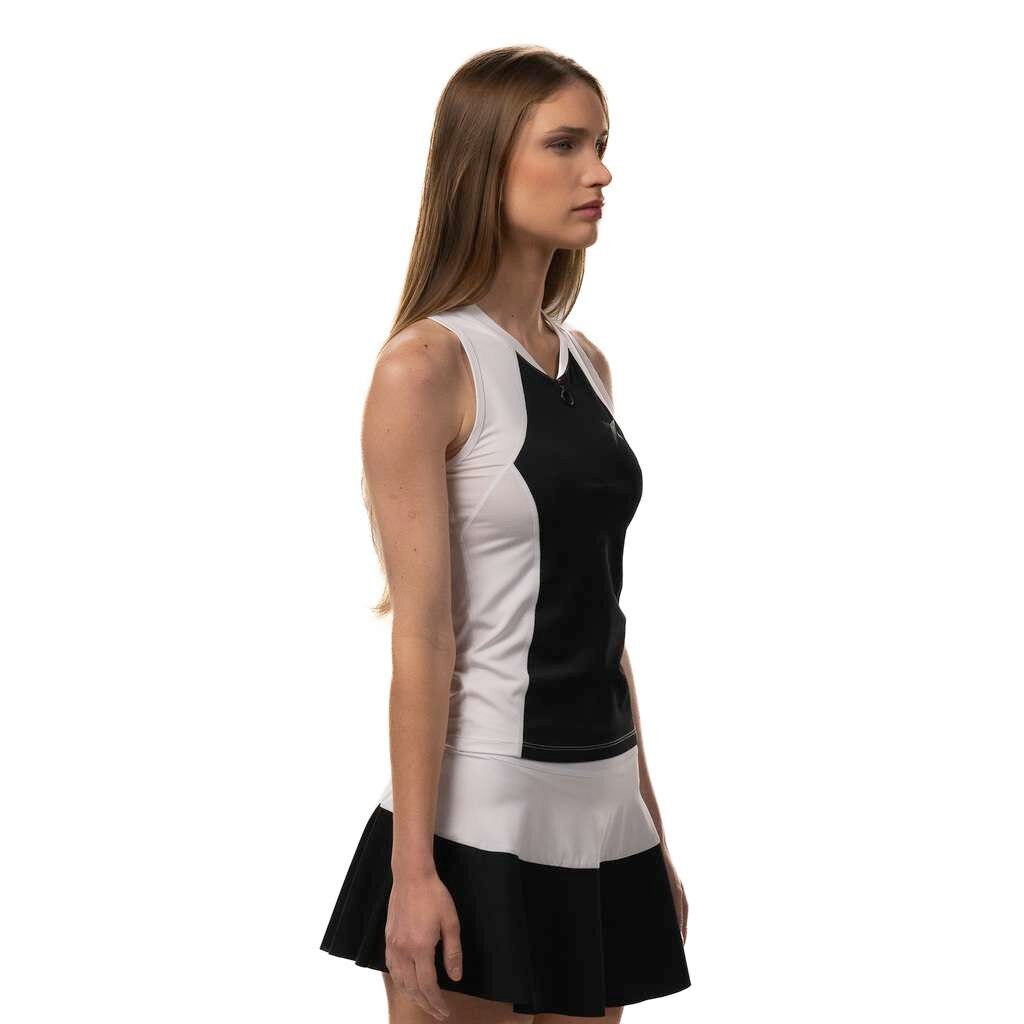 Imagen 2 de Polo de pádel mujer Luna Drop Shot - Negro Negro