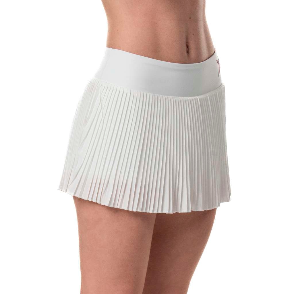 Falda de pádel mujer Radiant Drop Shot - Blanco Blanco-2