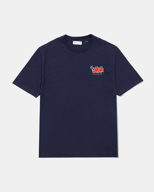 Imagen 0 de Camiseta de hombre color azul marino y manga corta