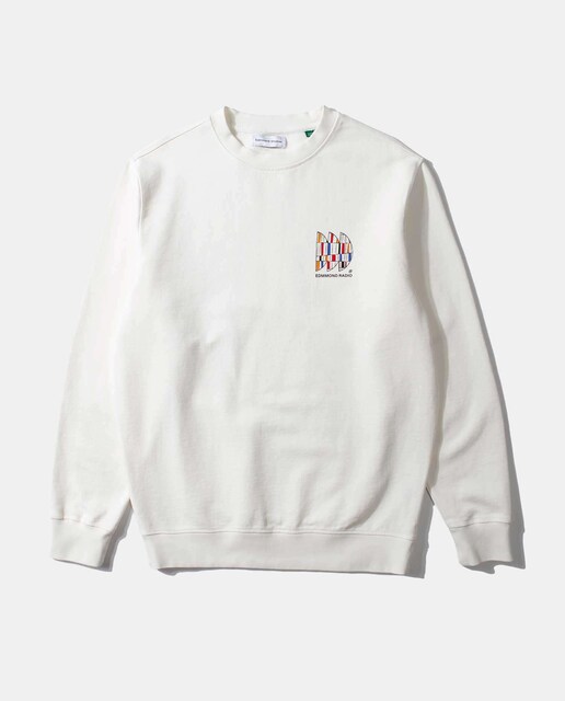 Imagen 0 de Sudadera de algodón de hombre sin capucha y con dibujo frontal