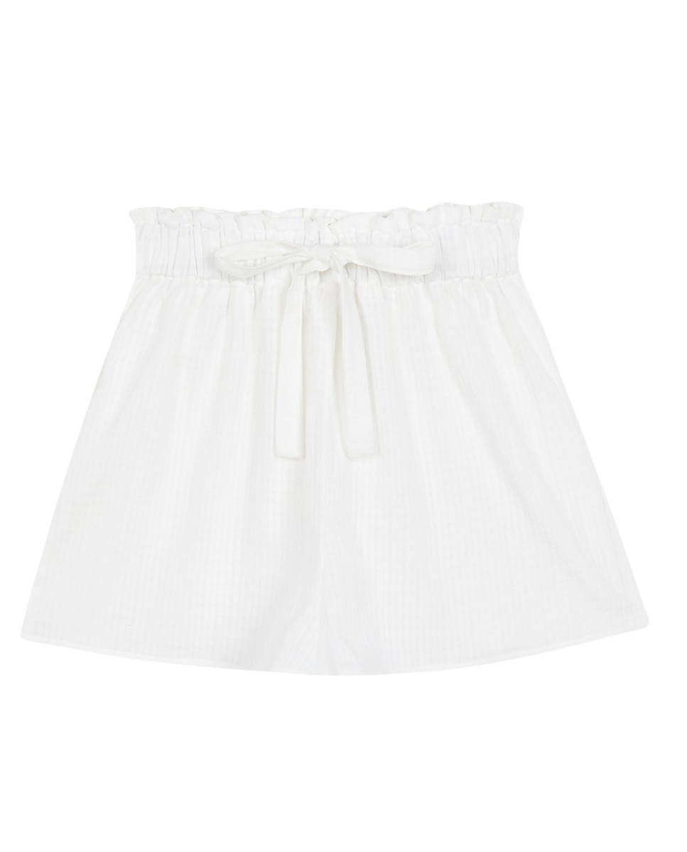 Pantalón de mujer corto - Bohodot - Blanco Blanco-1
