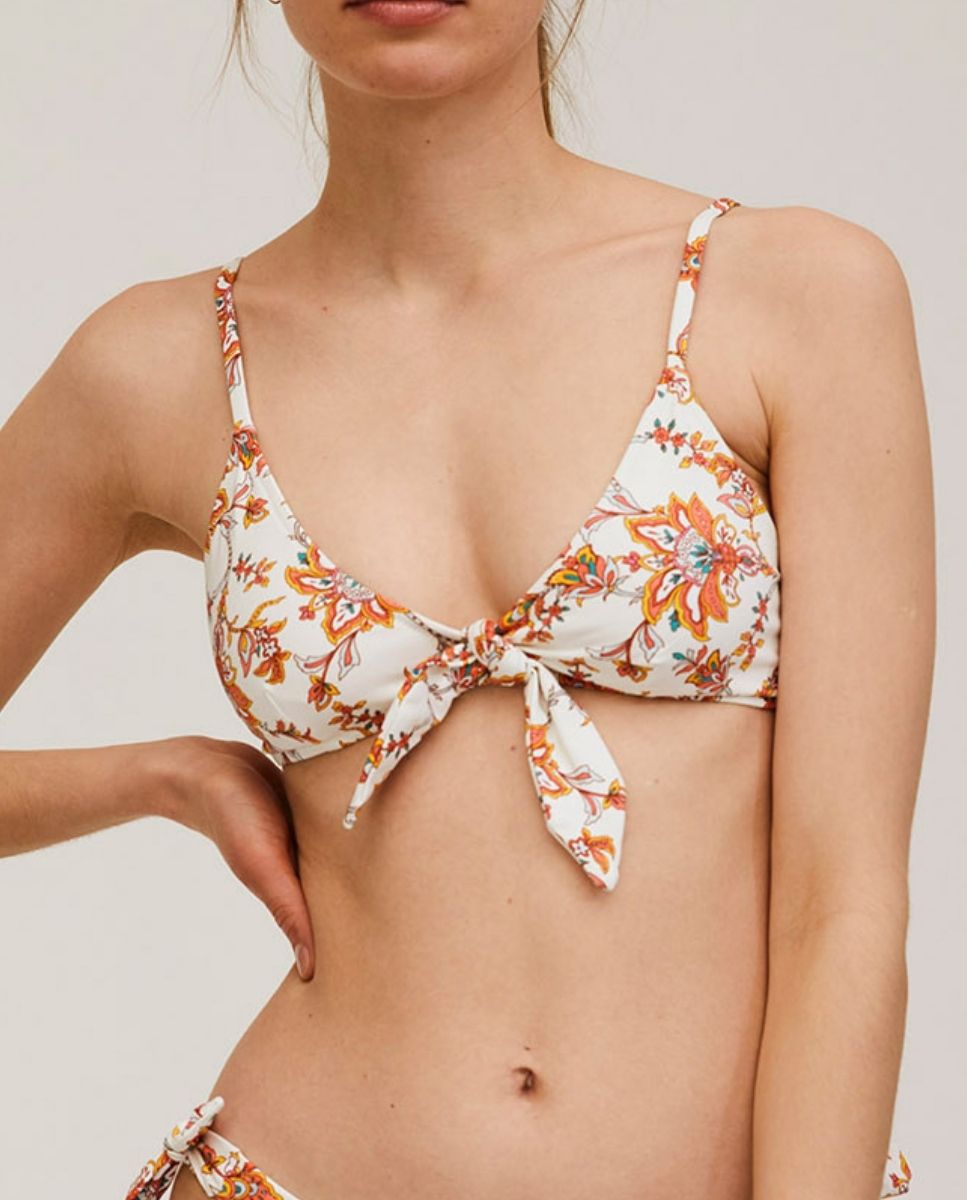 Bohodot - Top de bikini con lazo de quita y pon.