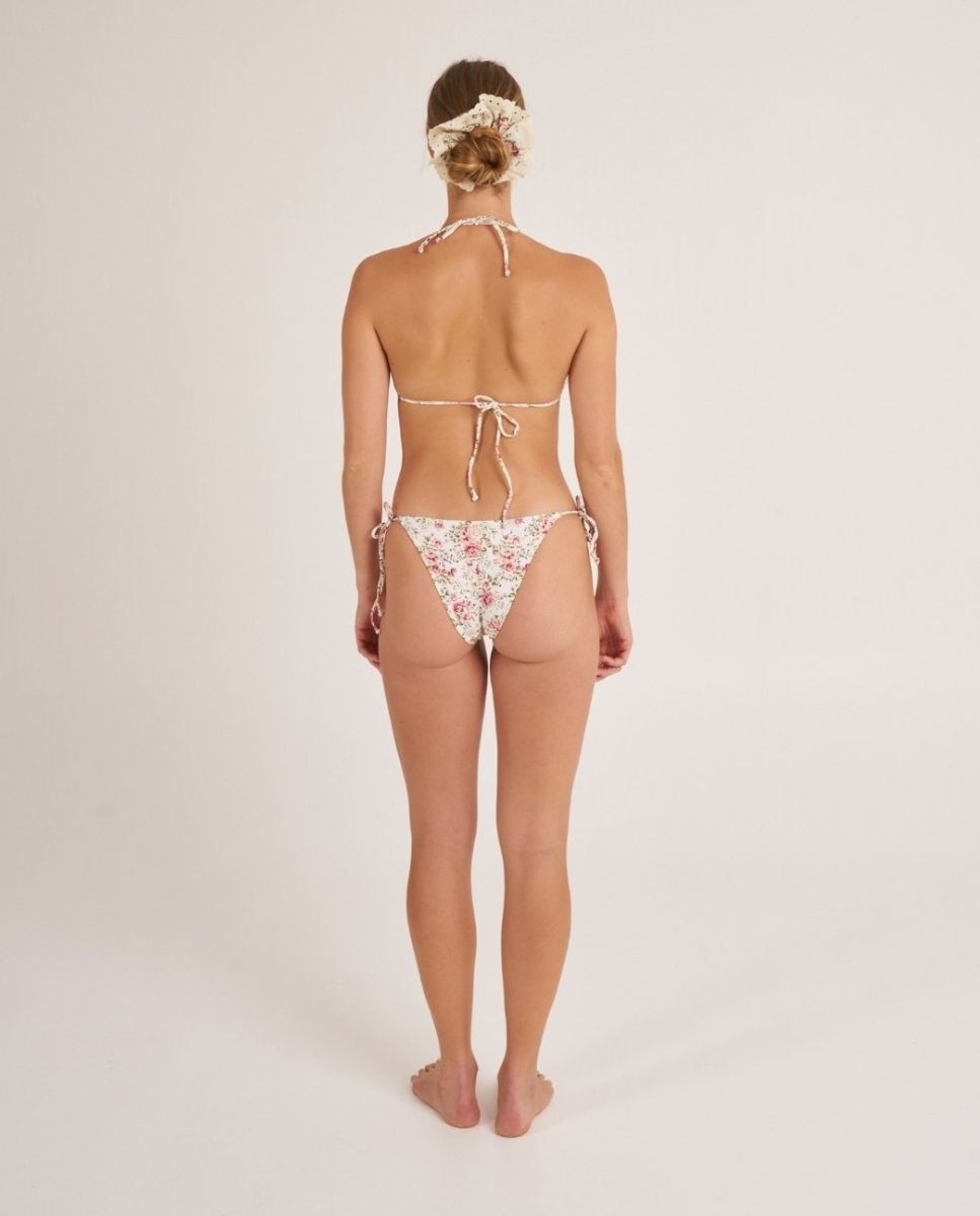 Braga de bikini semibrasileña con lazos. - Bohodot - Crudo Crudo-2