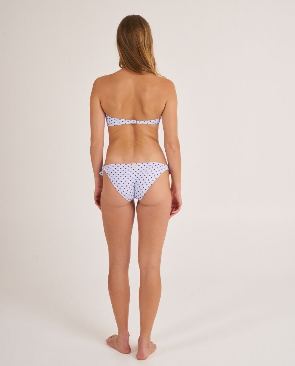 Top de bikini bandeau con un lazo. - Bohodot - Burdeos Burdeos-2