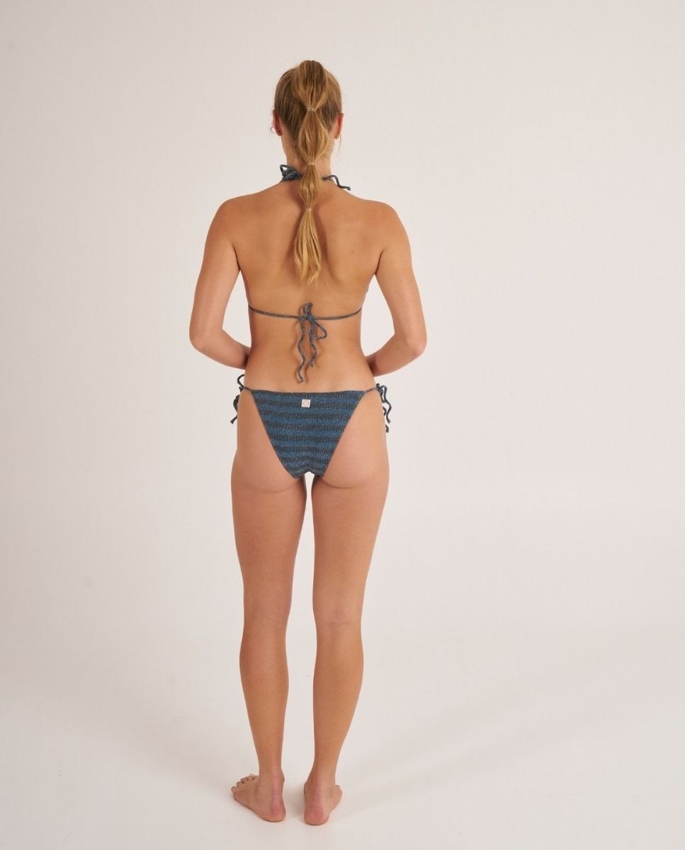 Top de bikini triangular con aros en los tirantes. - Bohodot - Azulón Azulón-2