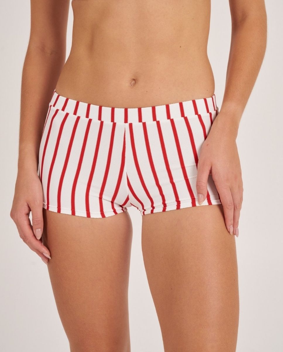 Bohodot - Pantalon de playa en tejido piqué de rayas..