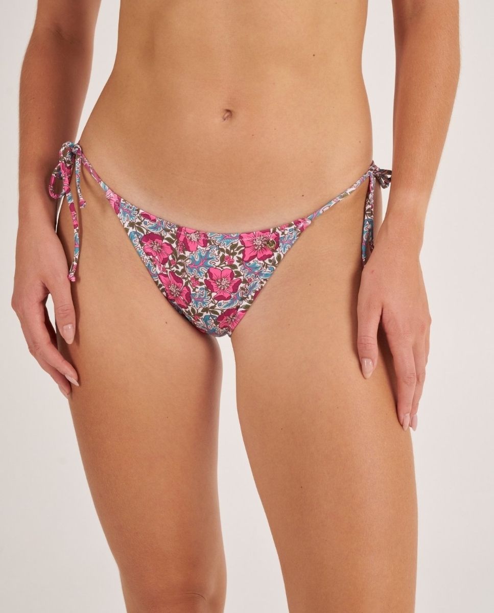 Braga de bikini semibrasileña con lazos. - Bohodot - Azul Azul-1