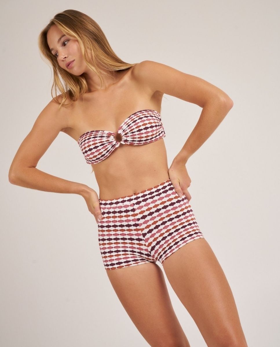 Top de bikini bandeau con un aro. - Bohodot - Teja Teja-3