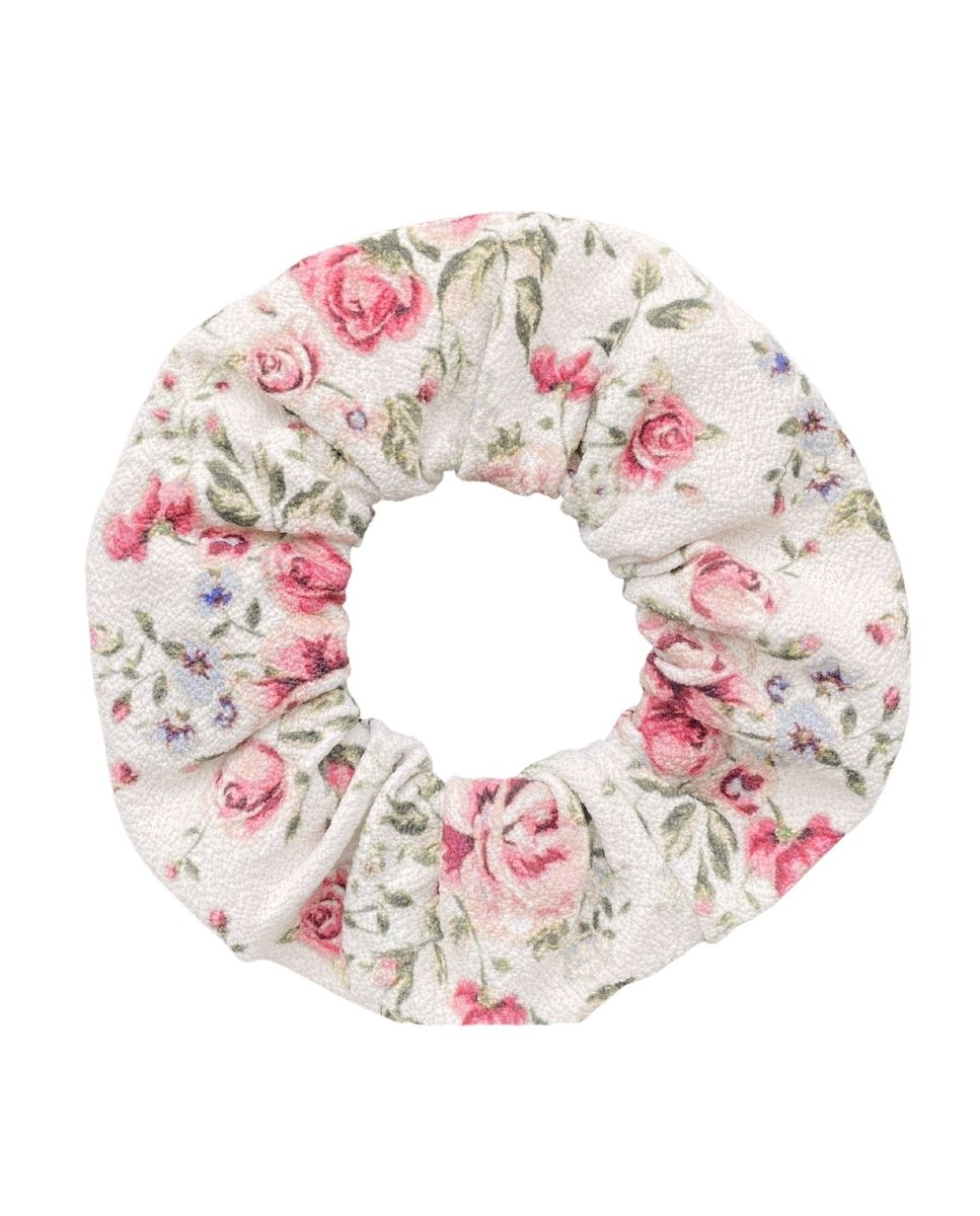 Coletero con estampado floral en tonos rosas y verdes en fondo - Bohodot - Crudo Crudo-1
