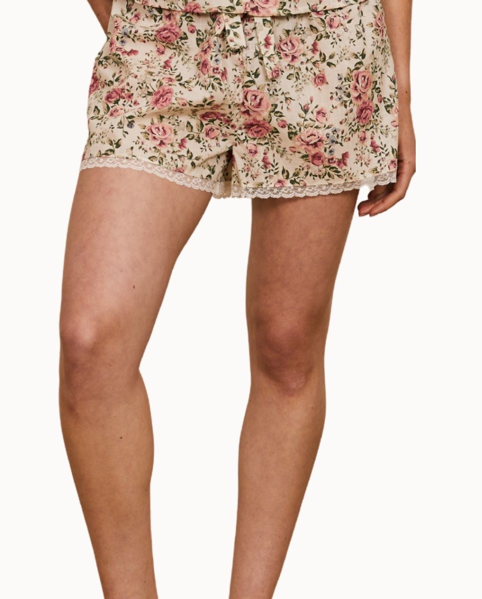 Short con estampado floral - Bohodot - Crudo Crudo-1