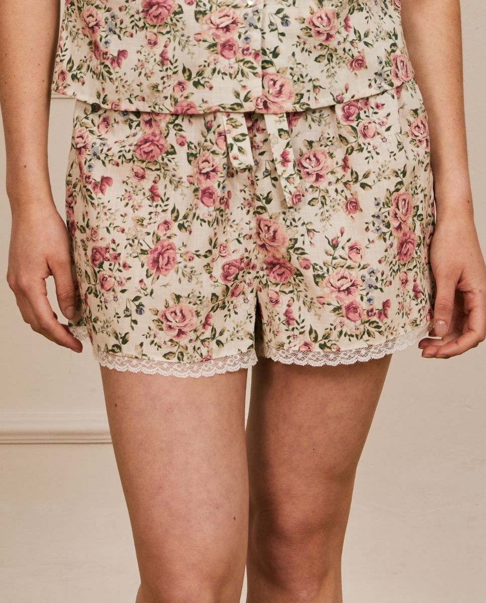 Short con estampado floral - Bohodot - Crudo Crudo-3