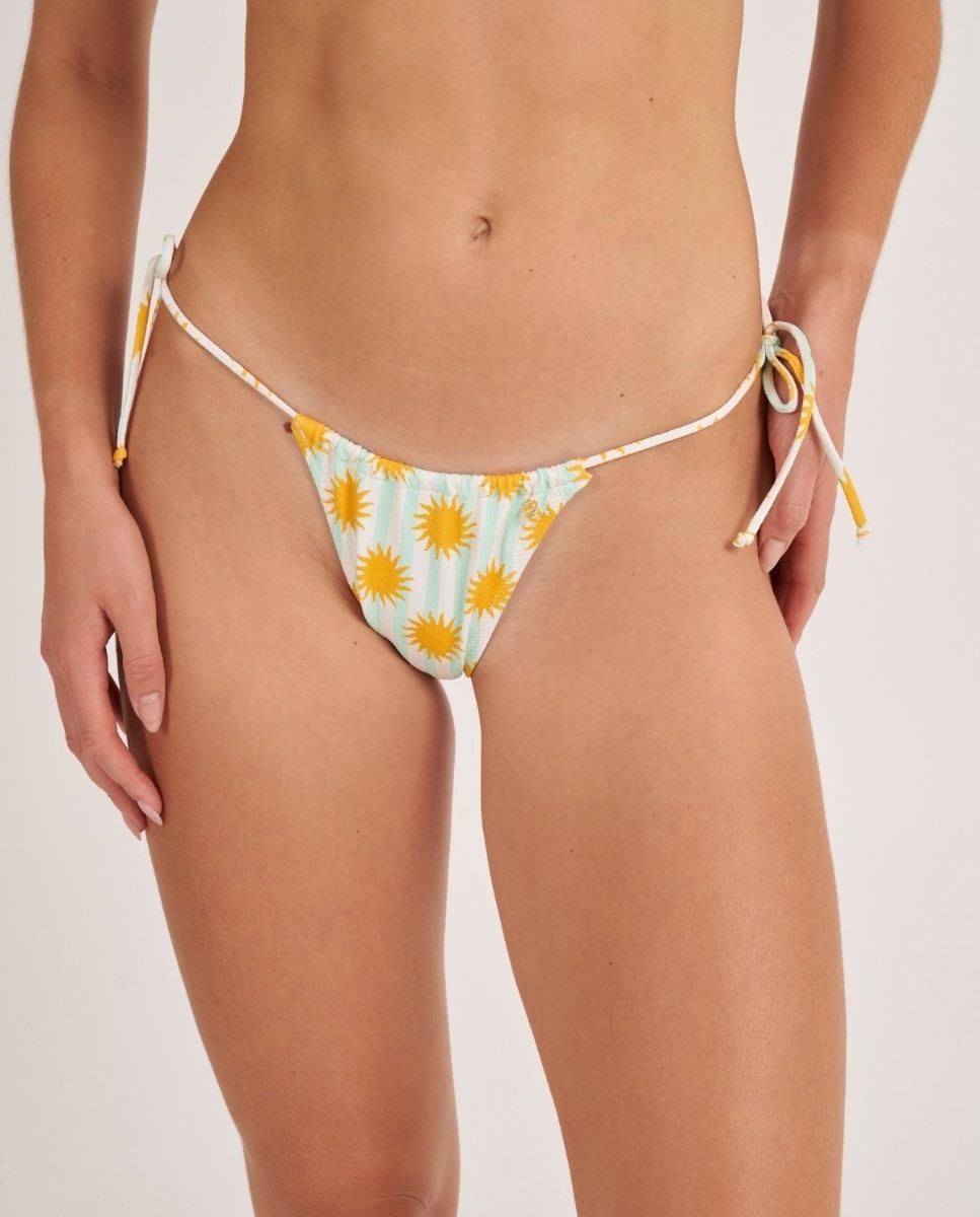 Braga de bikini brasileña con estampado de soles. - Bohodot - Verde Agua Verde Agua-1