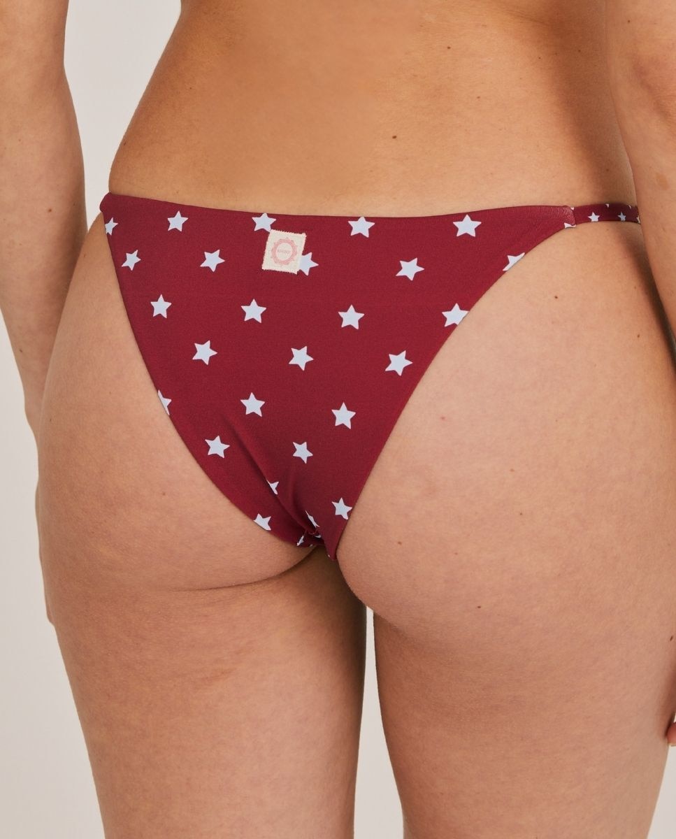 Braguita de bikini semibrasileña regulable - Bohodot - Burdeos Burdeos-2