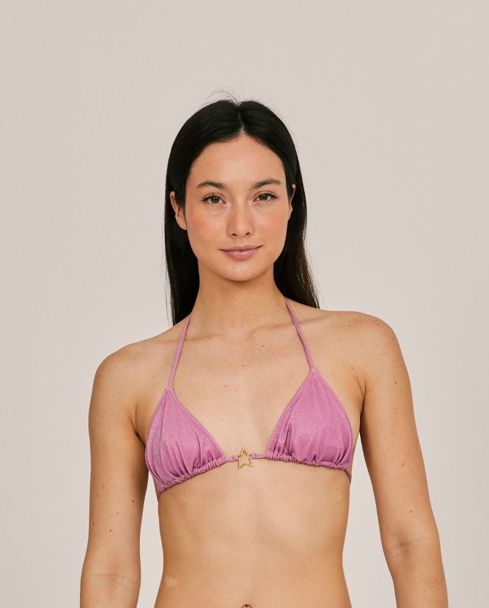Bohodot - Top de bikini en cortina con estrella central.