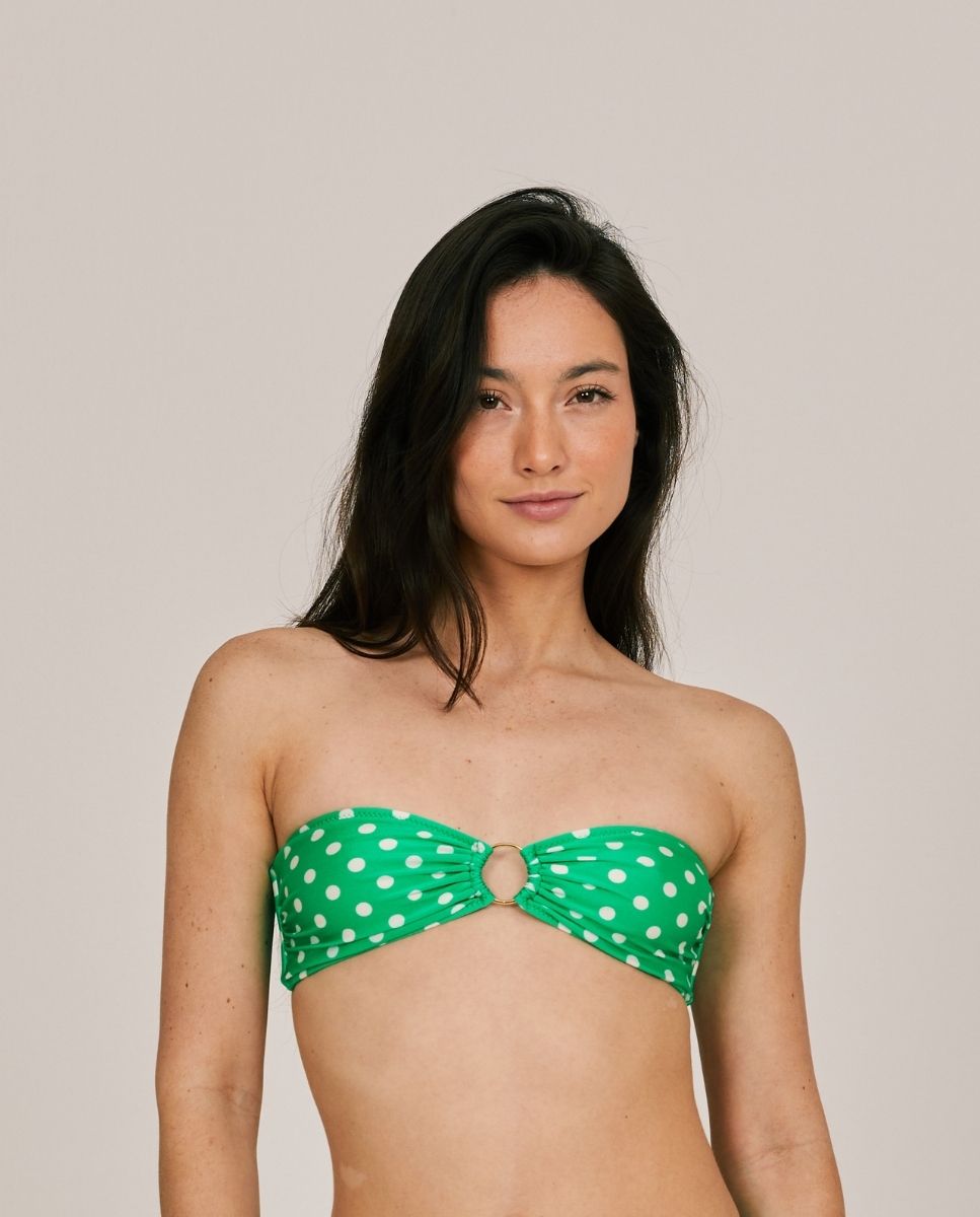 Bohodot - Top de bikini en forma bandeau con aro.
