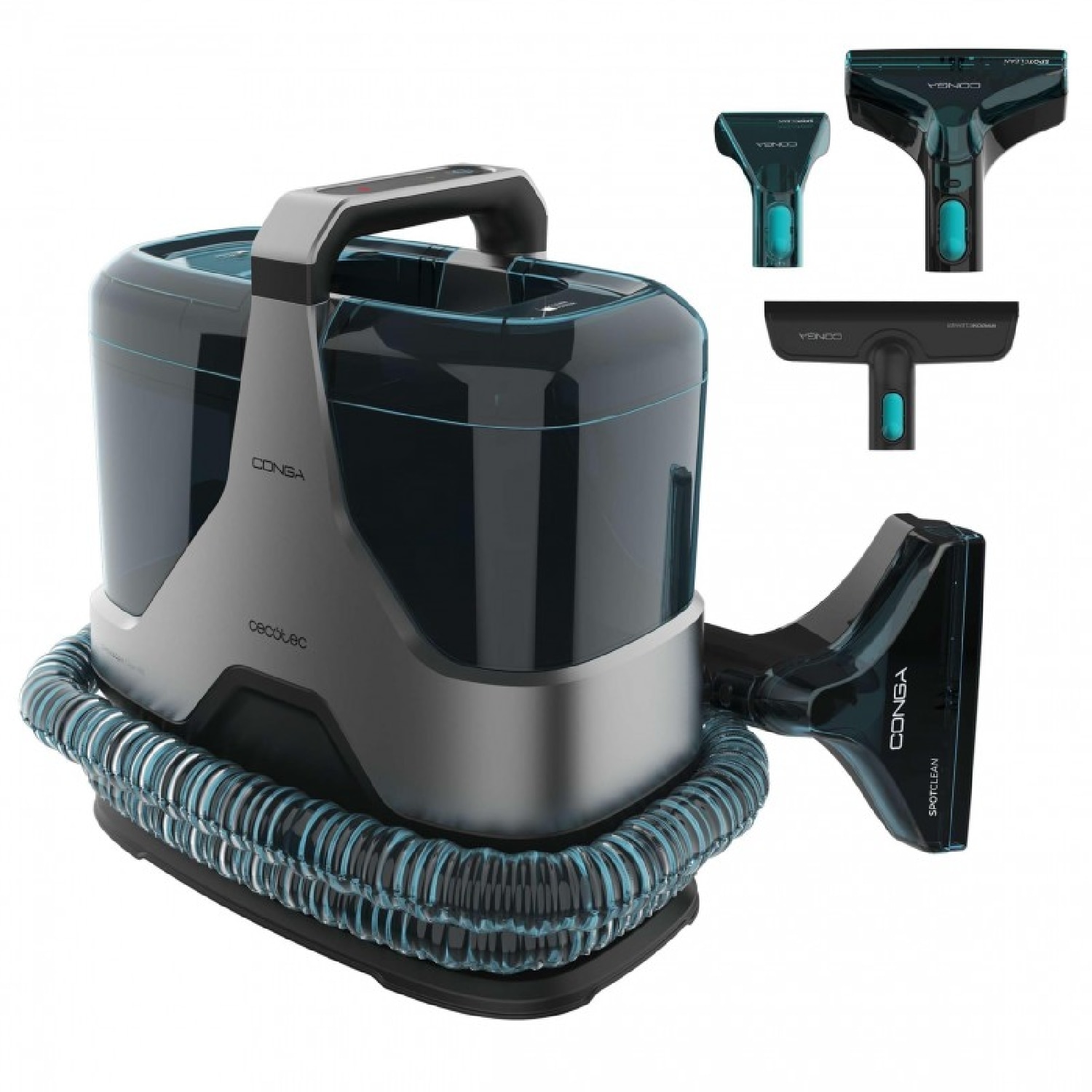 Cecotec - Aspirador para trapicerías con cable Cecotec Conga 6000 Carpet&amp;Spot Clean XXL Advance.
