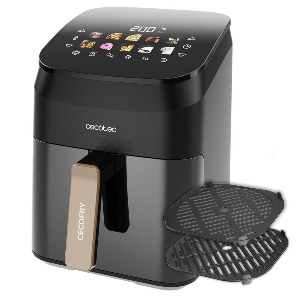Imagen 4 de Freidora de aire Cecotec Cecofry&Grill Smokin 4500 capacidad 4,5L - Negro Negro