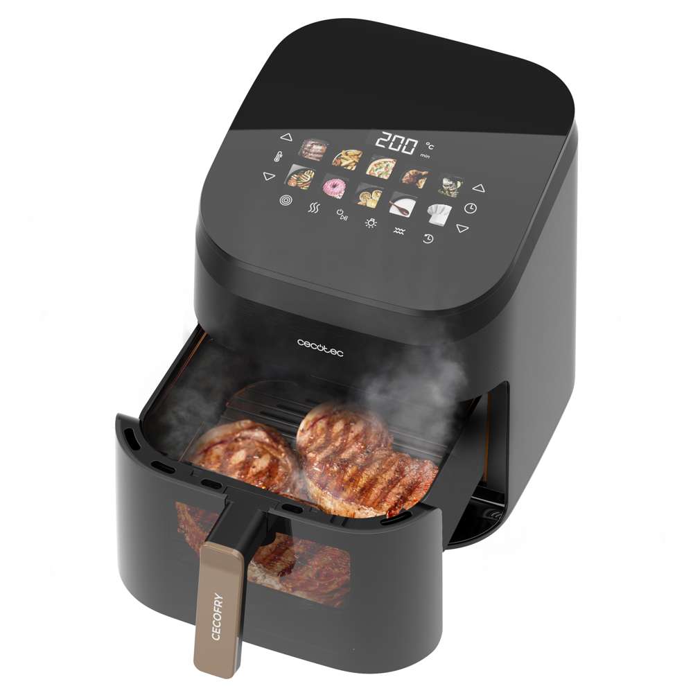 Freidora de aire Cecotec Cecofry&Grill Smokin 6500 capacidad 6,5L - Negro Negro-2