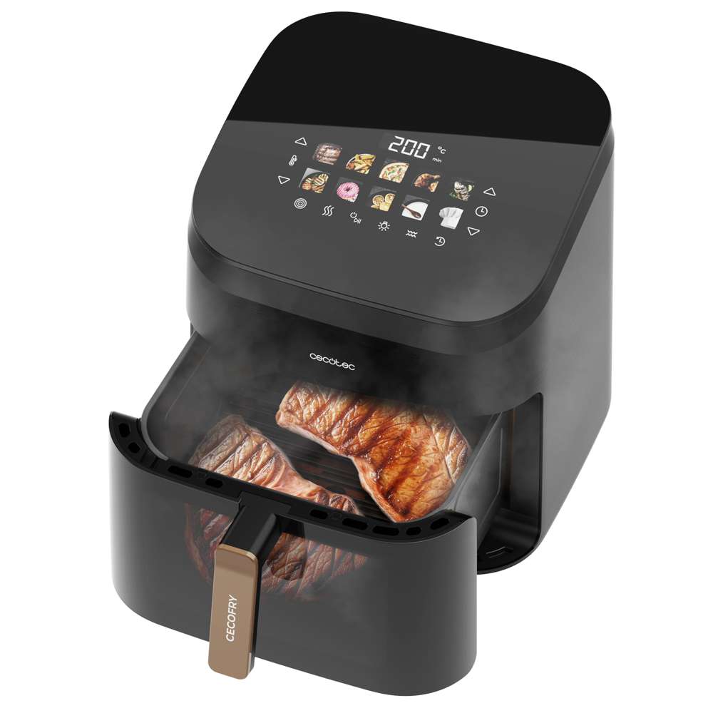 Freidora de aire Cecotec Cecofry&Grill Smokin 8500 capacidad 8,5L - Negro Negro-2