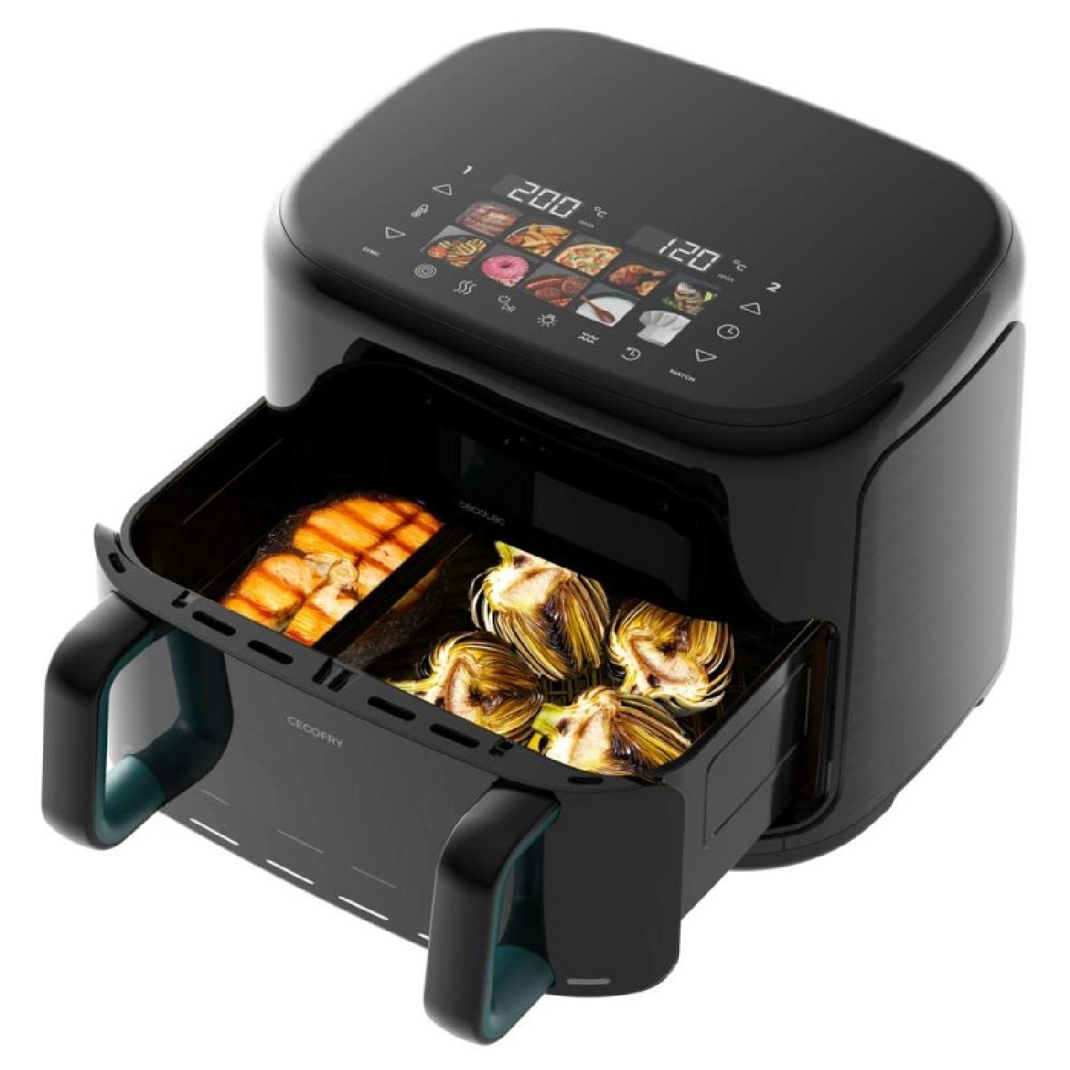 Freidora de aire Cecotec Cecofry&Grill Smokin Prime 11000 capacidad 11L - Negro Negro-3