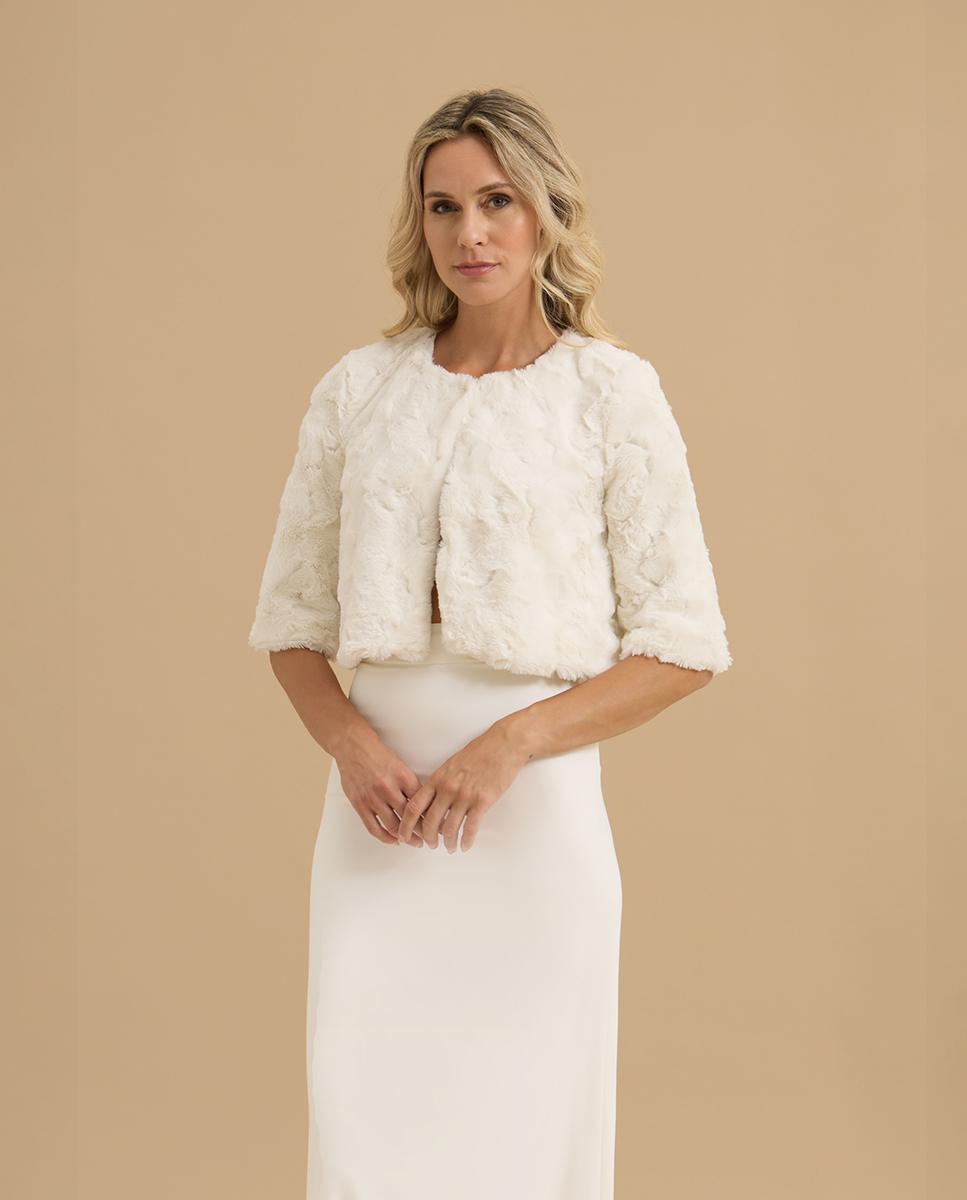 bolero blanco mujer el corte inglés