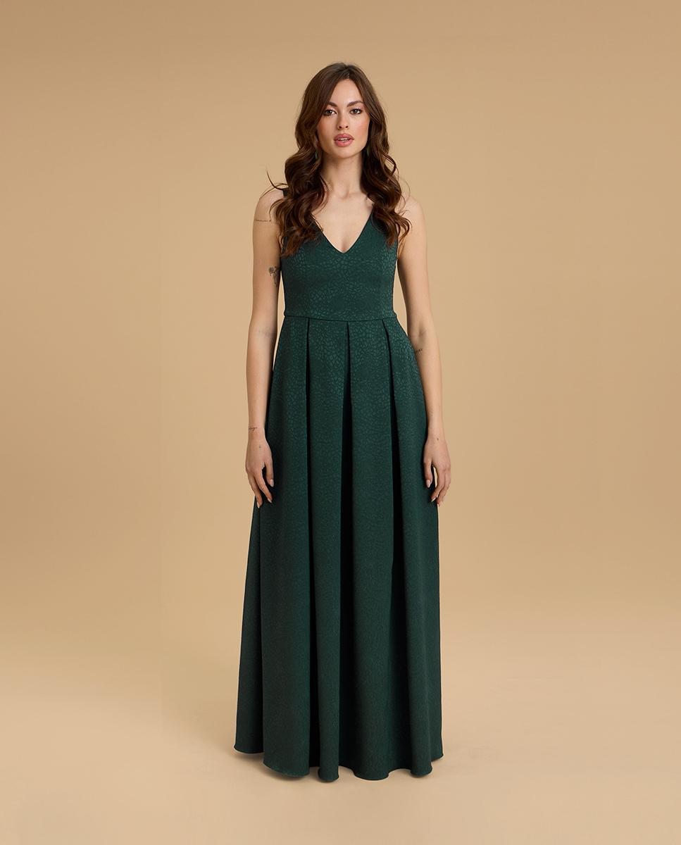 Veneno en la piel - Vestido largo con bolsillos en falda.