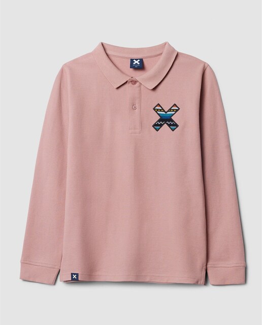 Imagen 0 de Polo de manga larga de algodón orgánico Classic peach