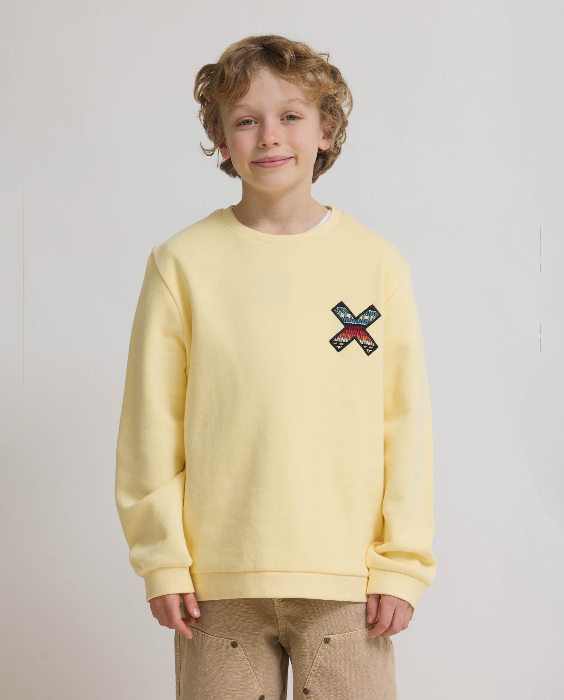 Sudadera de 100% algodón orgánico classic light yellow
