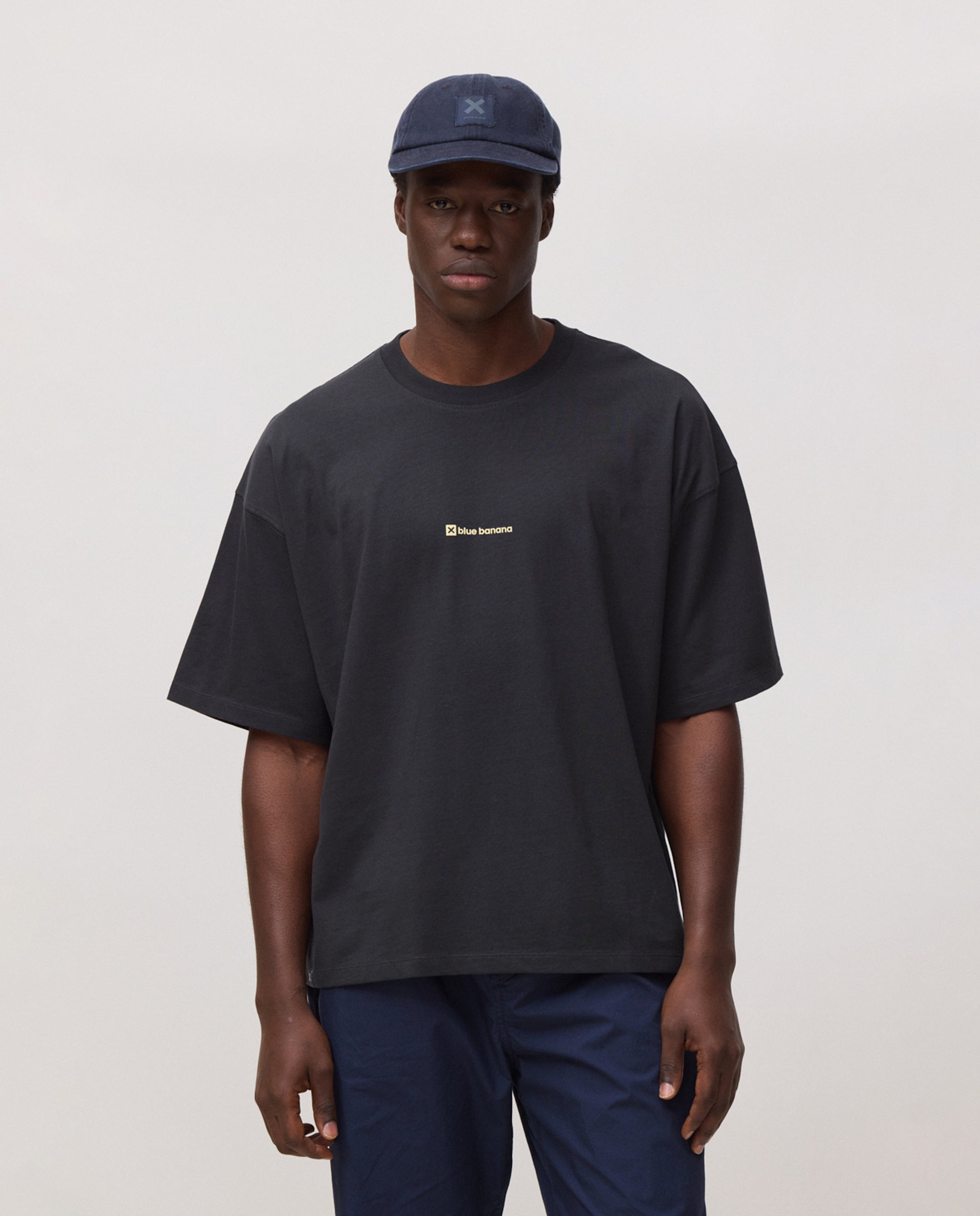 Blue Banana - Camiseta de hombre clean antracita.