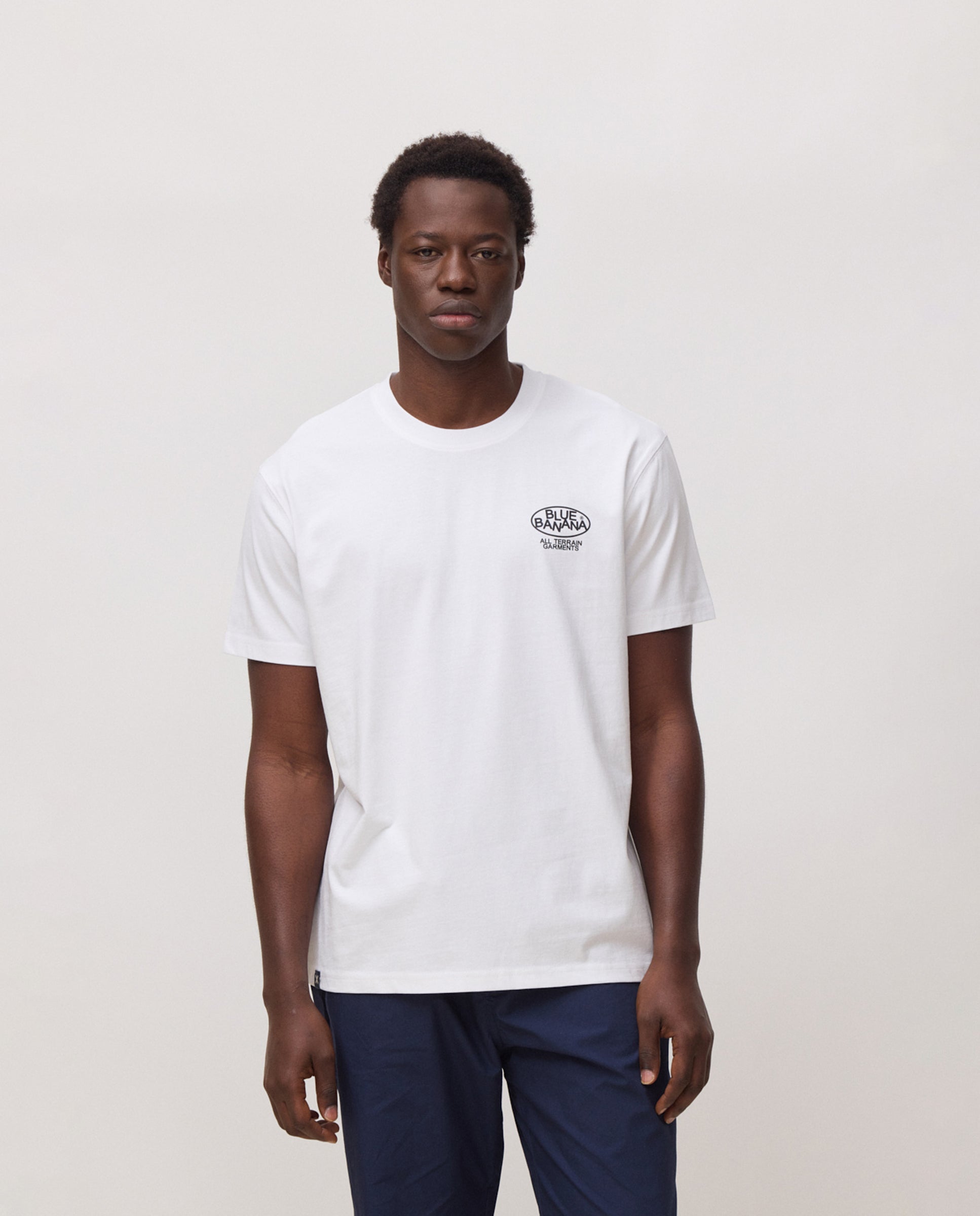 Blue Banana - Camiseta de hombre ten blanco.