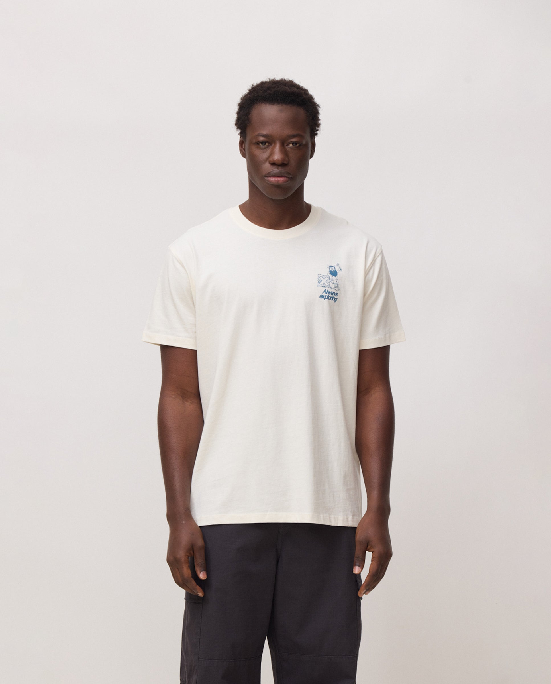 Blue Banana - Camiseta de hombre cavern blanca.