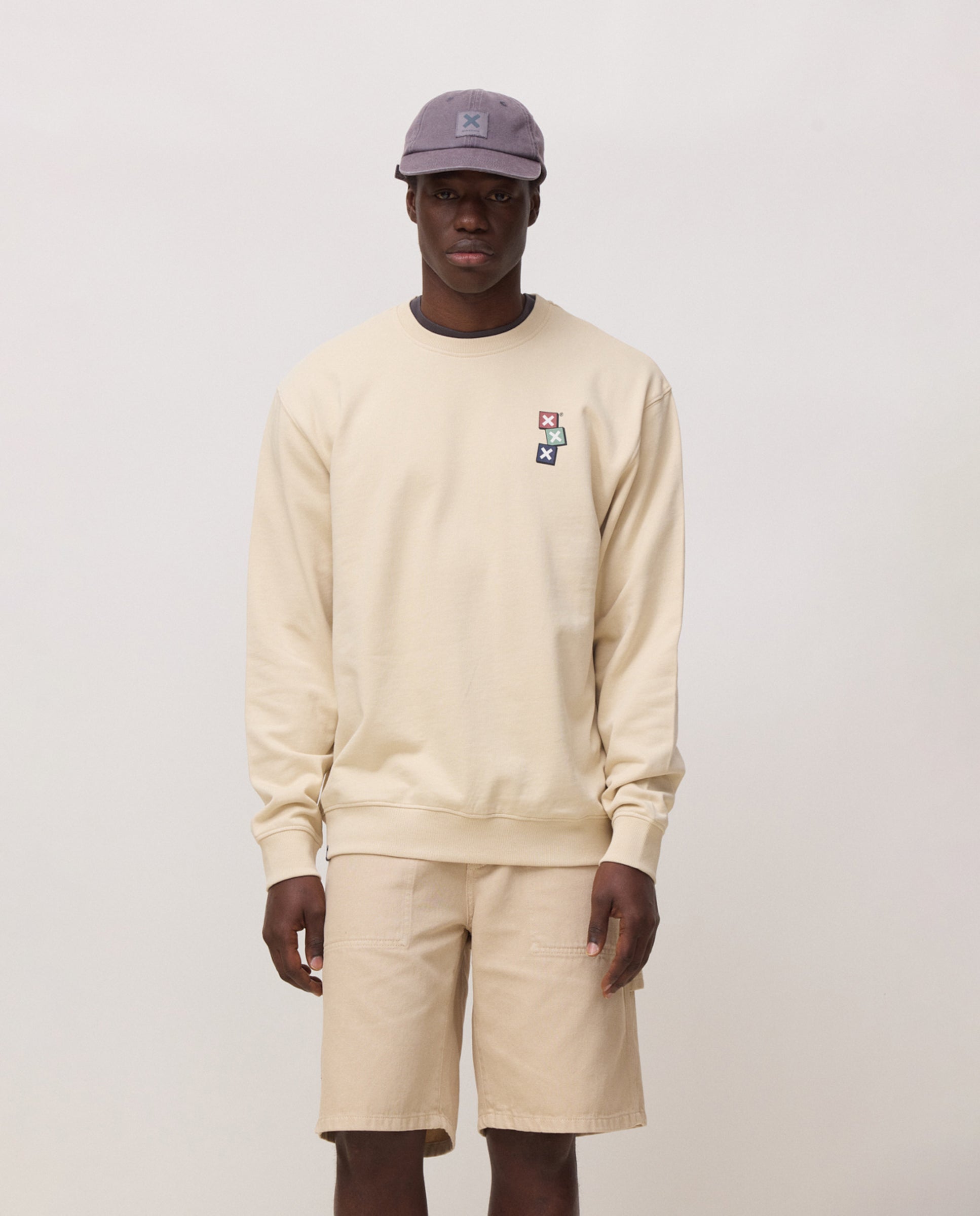 Blue Banana - Sudadera de hombre goods beige.