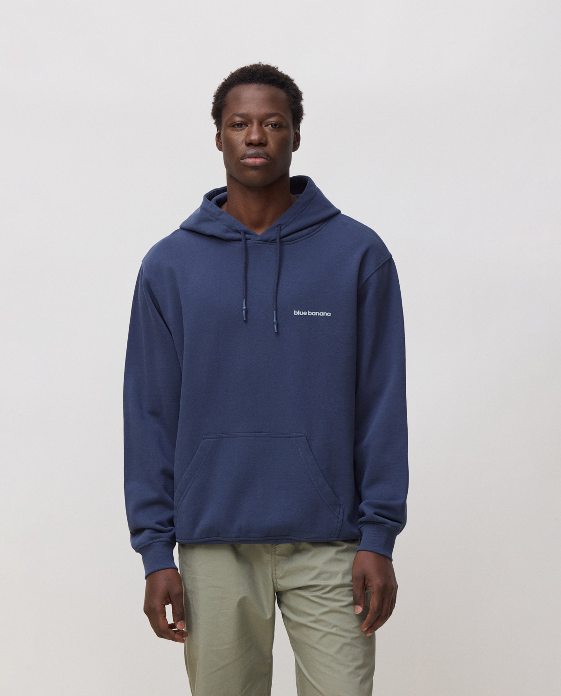 Blue Banana - Sudadera de hombre con capucha reef navy.