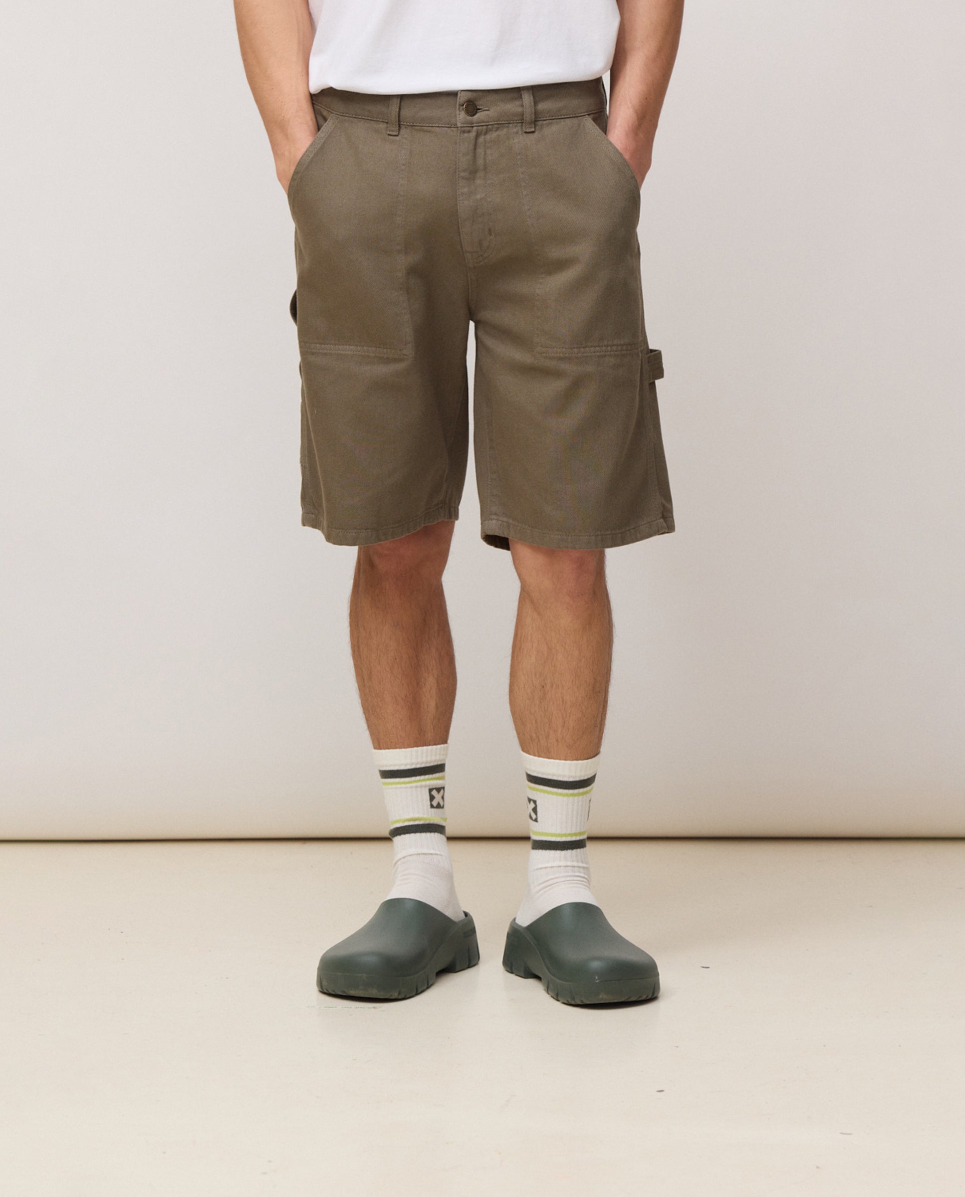 Blue Banana - Bermudas rectas de hombre frank olive.