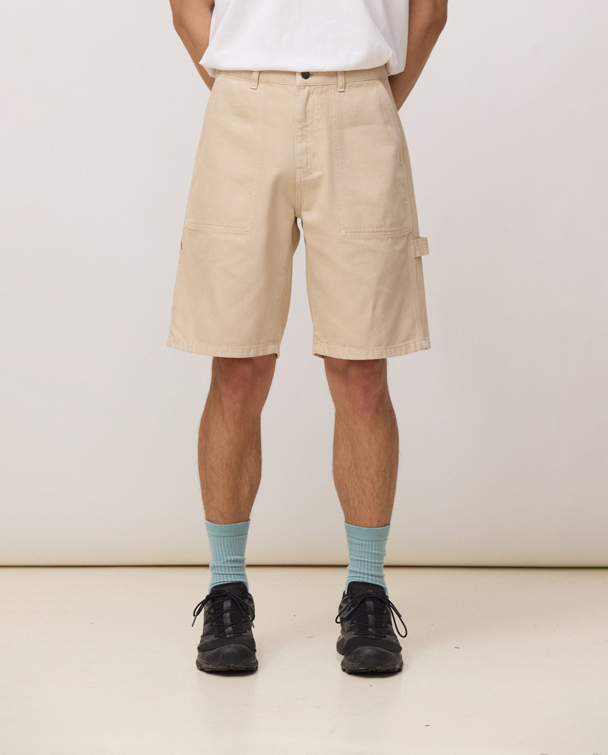 Blue Banana - Bermudas rectas de hombre frank beige.