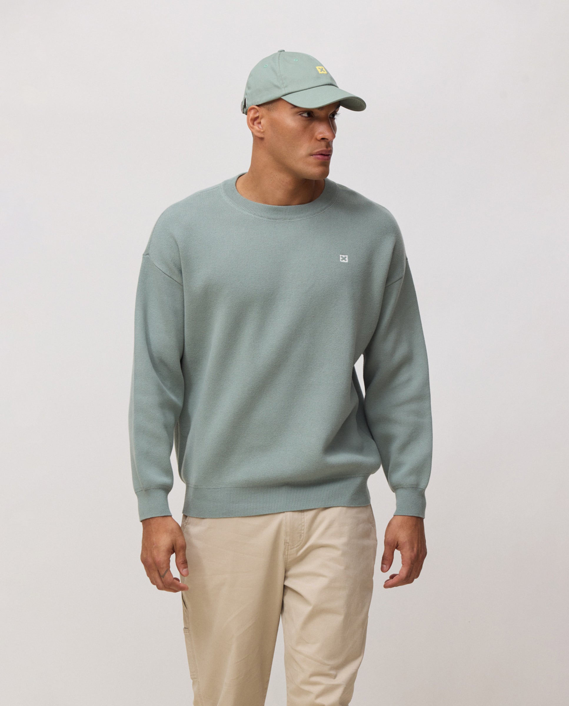 Blue Banana - Jersey de hombre de punto core sage.