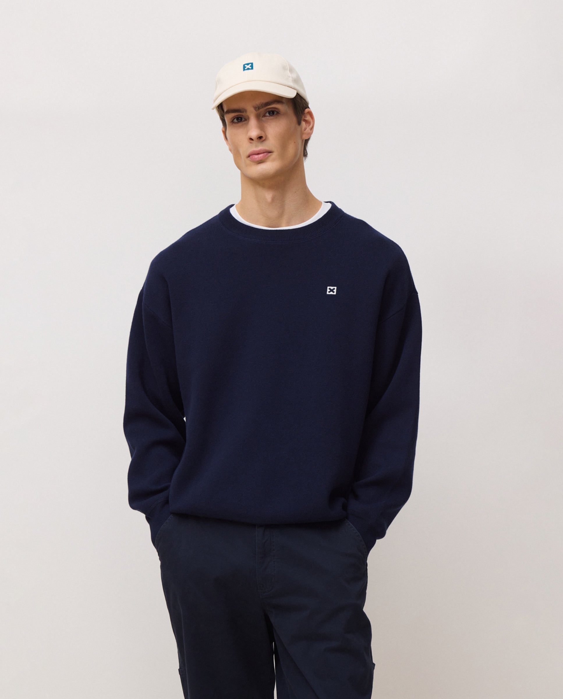 Blue Banana - Jersey de hombre de punto core navy.
