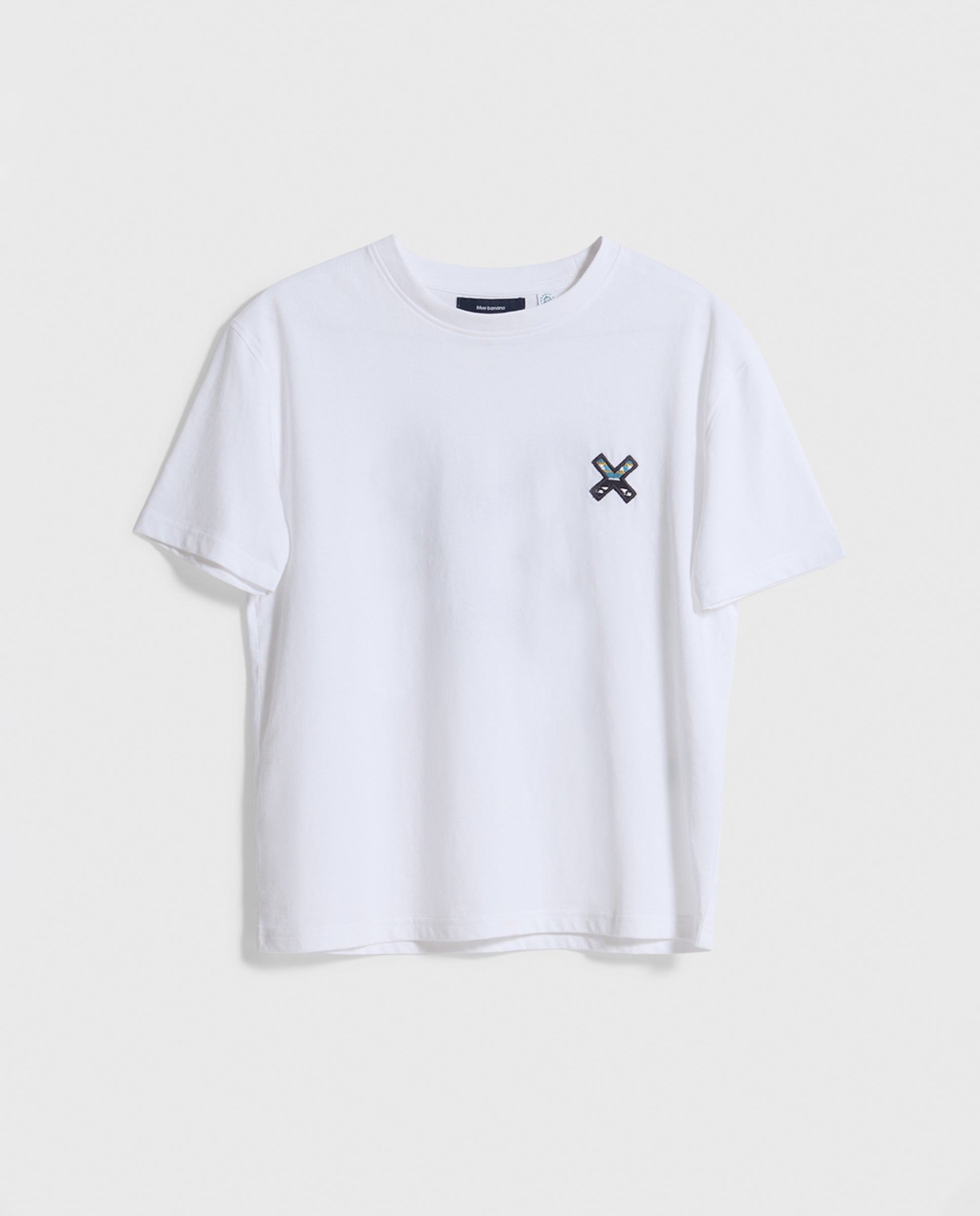Blue Banana - Camiseta de mujer de algodón karma white.