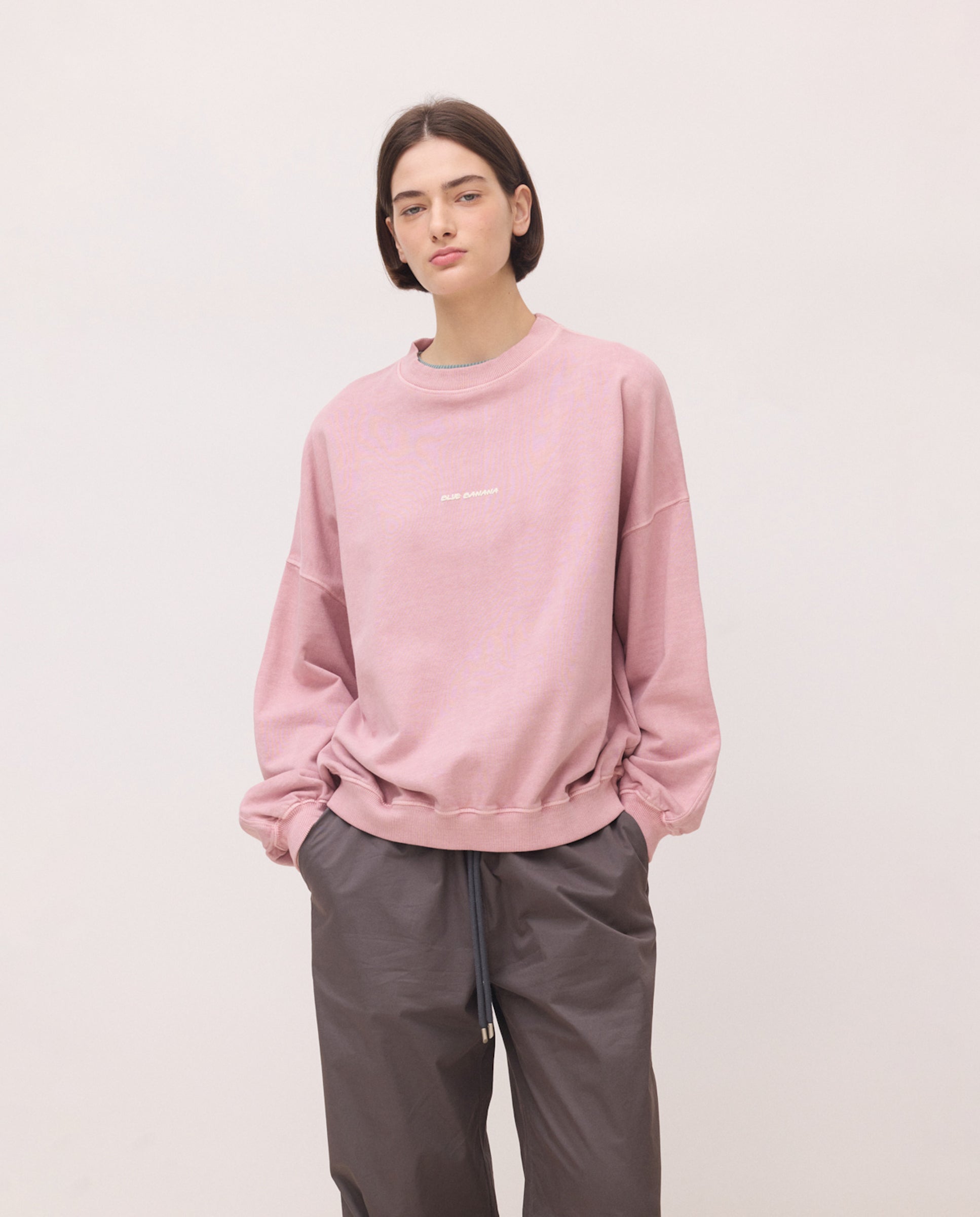 Blue Banana - Sudadera de mujer de algodón flor sienna.
