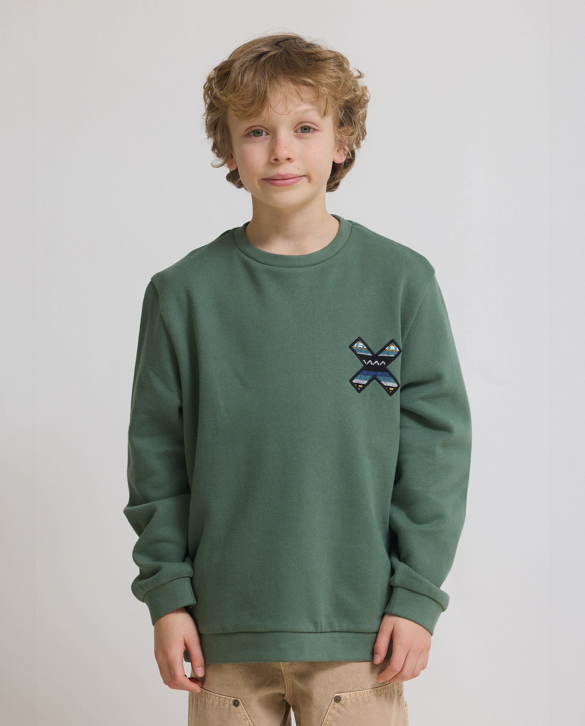 Imagen 1 de Sudadera de 100% algodón orgánico classic pine green - Blue Banana - Verde oscuro Verde oscuro