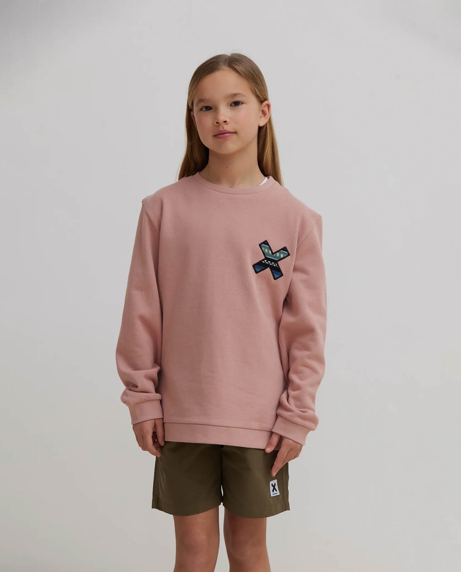 Imagen 0 de Sudadera de 100% algodón orgánico classic peach Melocotón