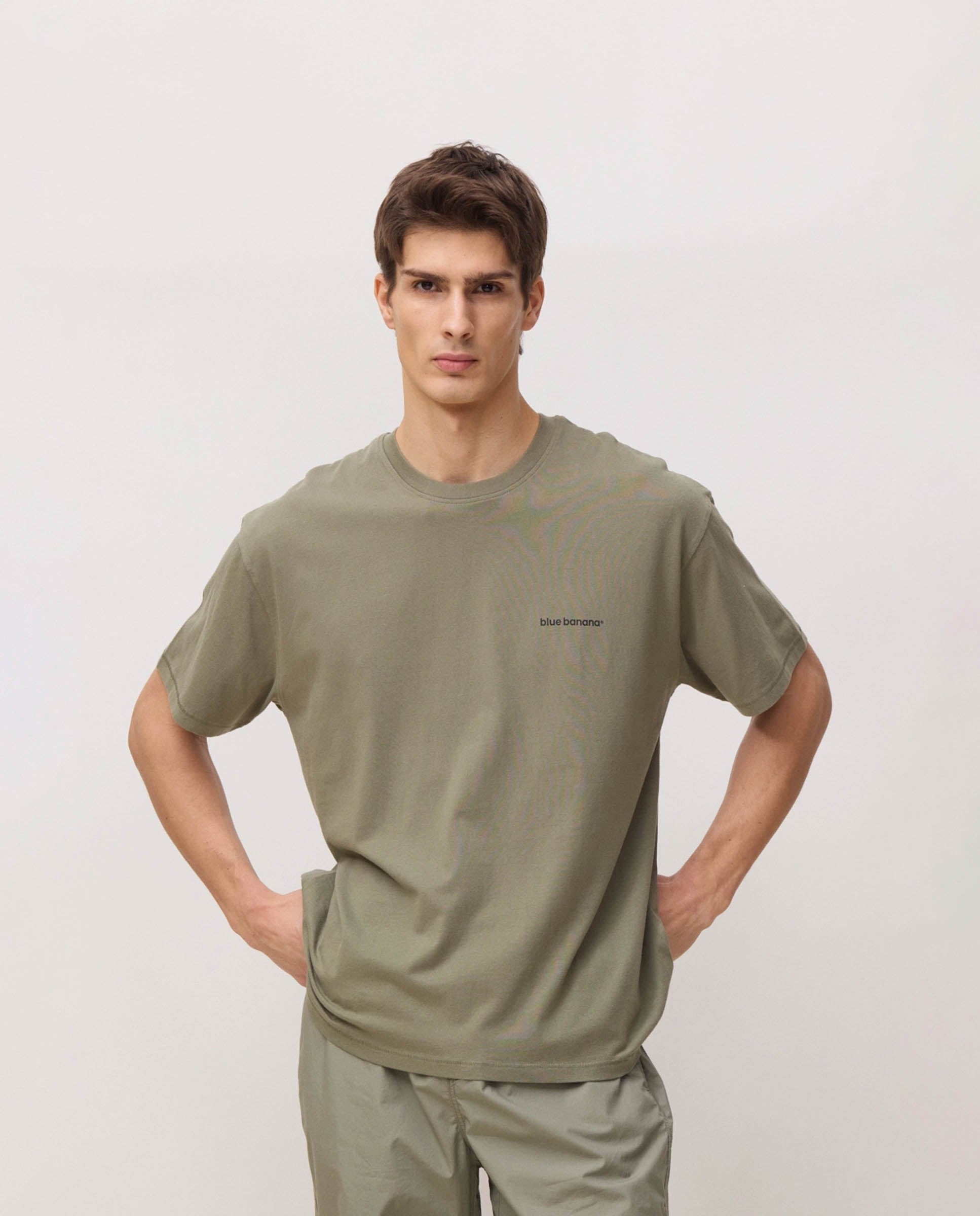 Blue Banana - Camiseta de hombre mess olive.