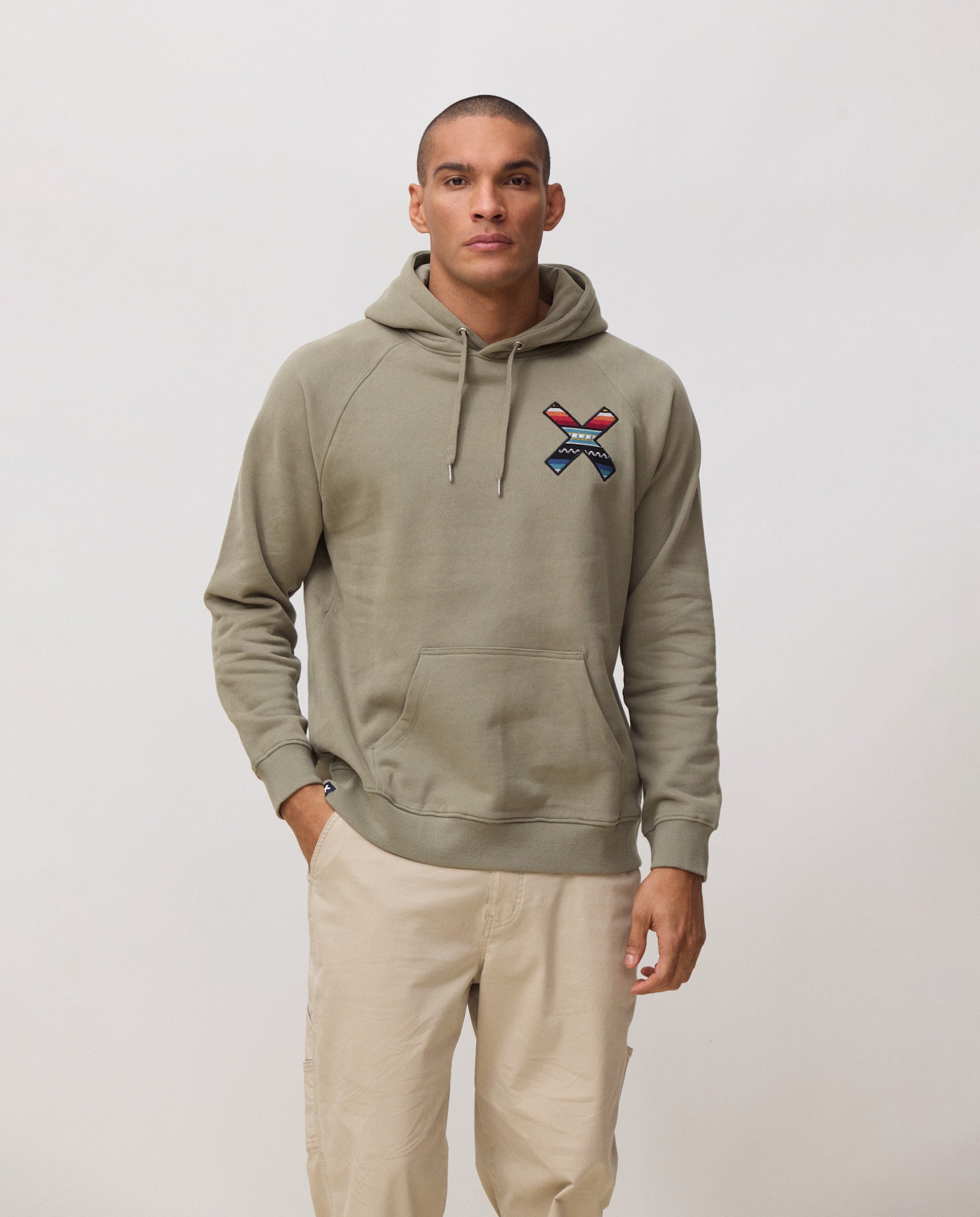 Imagen 0 de Sudadera de hombre con capucha classic khaki Kaki