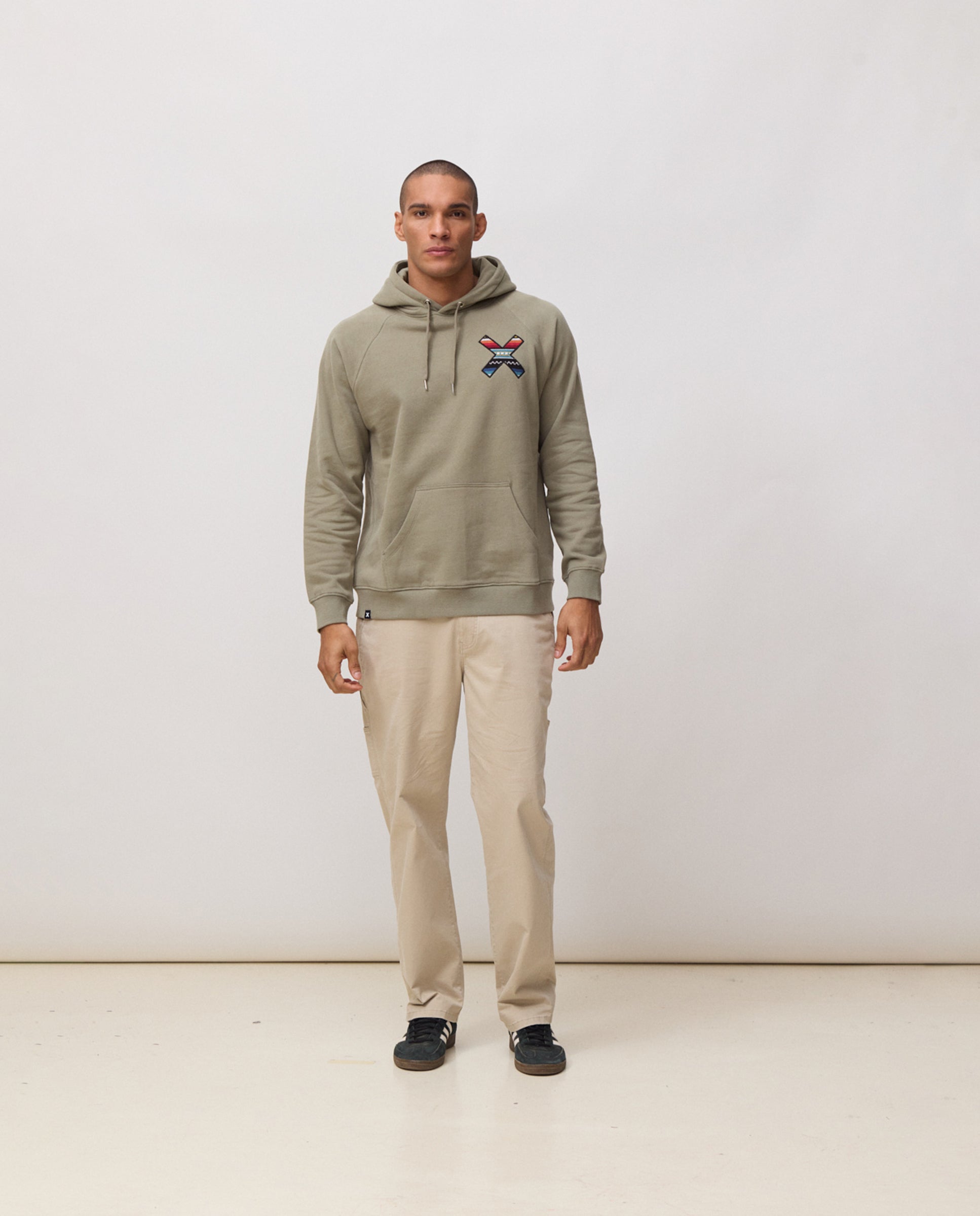 Sudadera de hombre con capucha classic khaki - Blue Banana - Kaki Kaki-3
