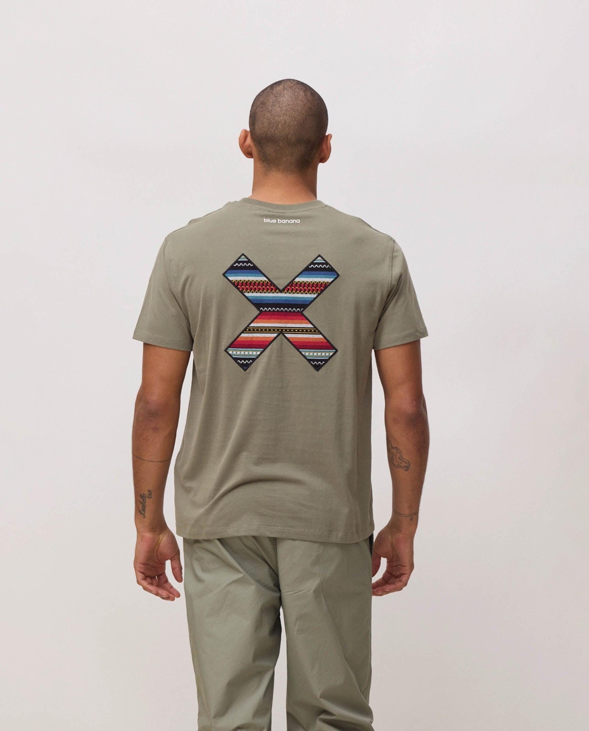 Camiseta de hombre classic - Blue Banana - Kaki Kaki-2