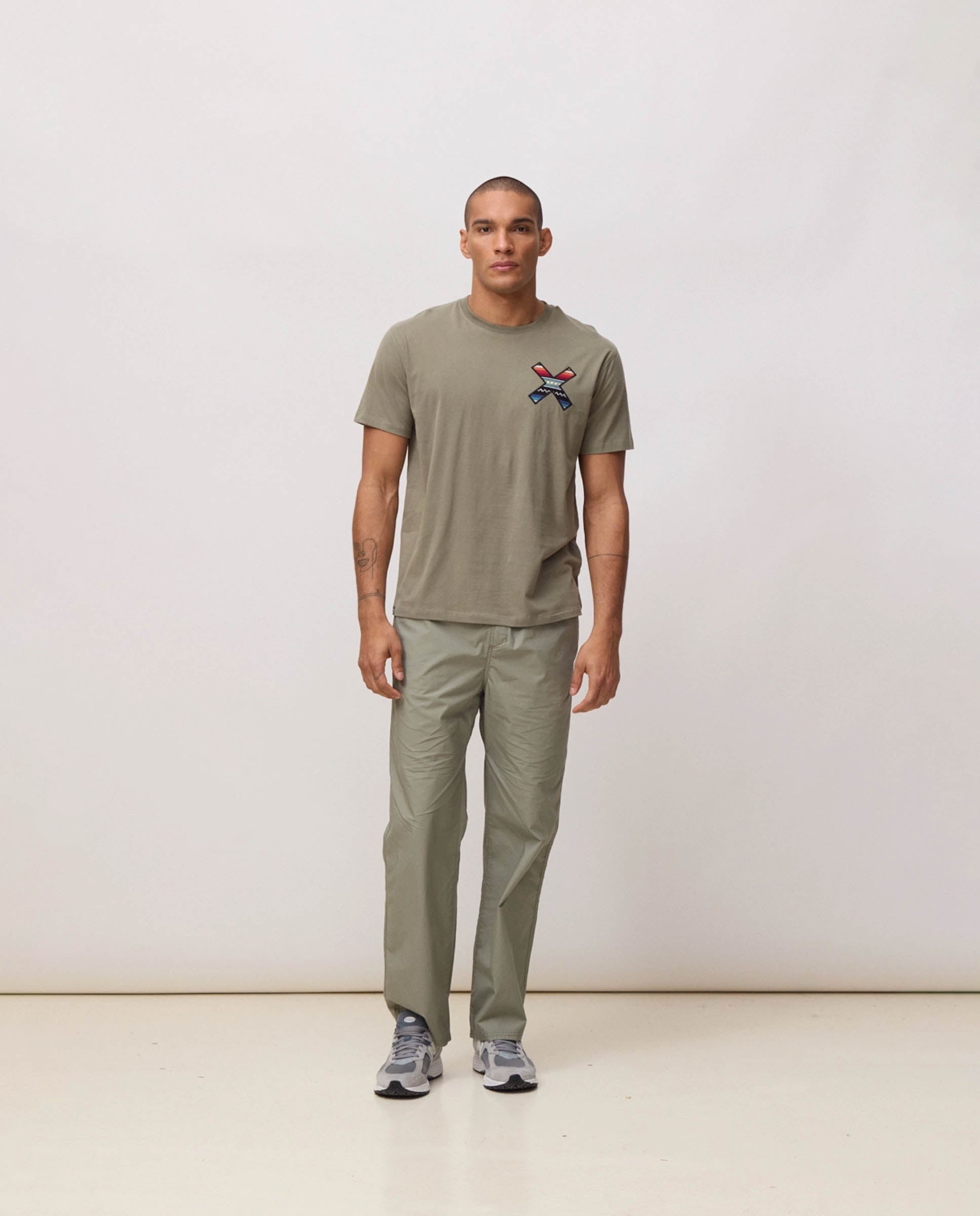 Camiseta de hombre classic - Blue Banana - Kaki Kaki-3