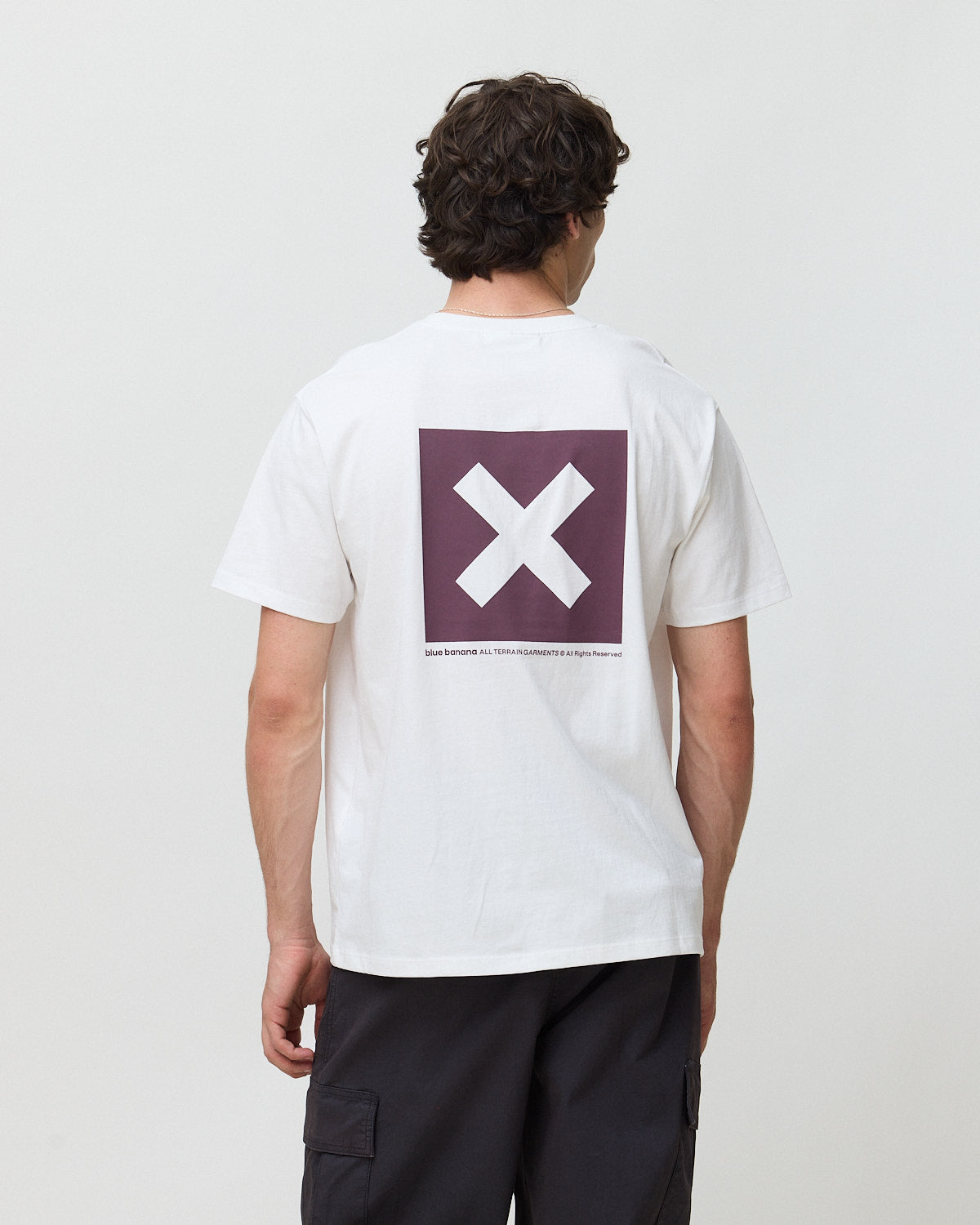 Imagen 2 de Camiseta de hombre de 100% algodón orgánico nature blanca - Blue Banana - Blanco Blanco